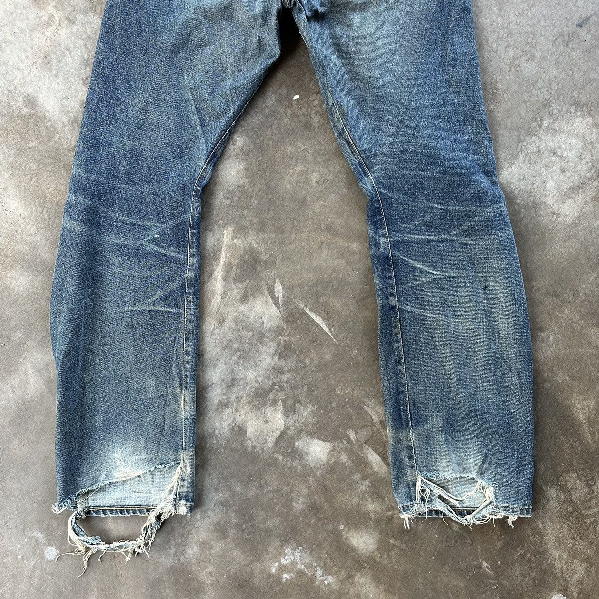 Edwin × Jean × Vintage Vintage Edwin E Function Rusty Faded Distressed Jean Denim Size US 32 / EU 48 - 11 Thumbnail