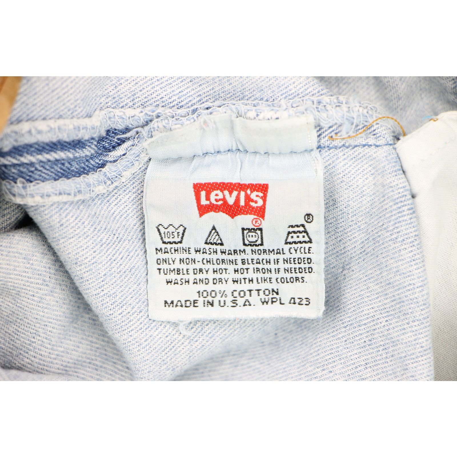 Levi's Vintage Levi's 501 Light Wash Rock Grunge Denim Jeans Size US 31 - 6 Thumbnail