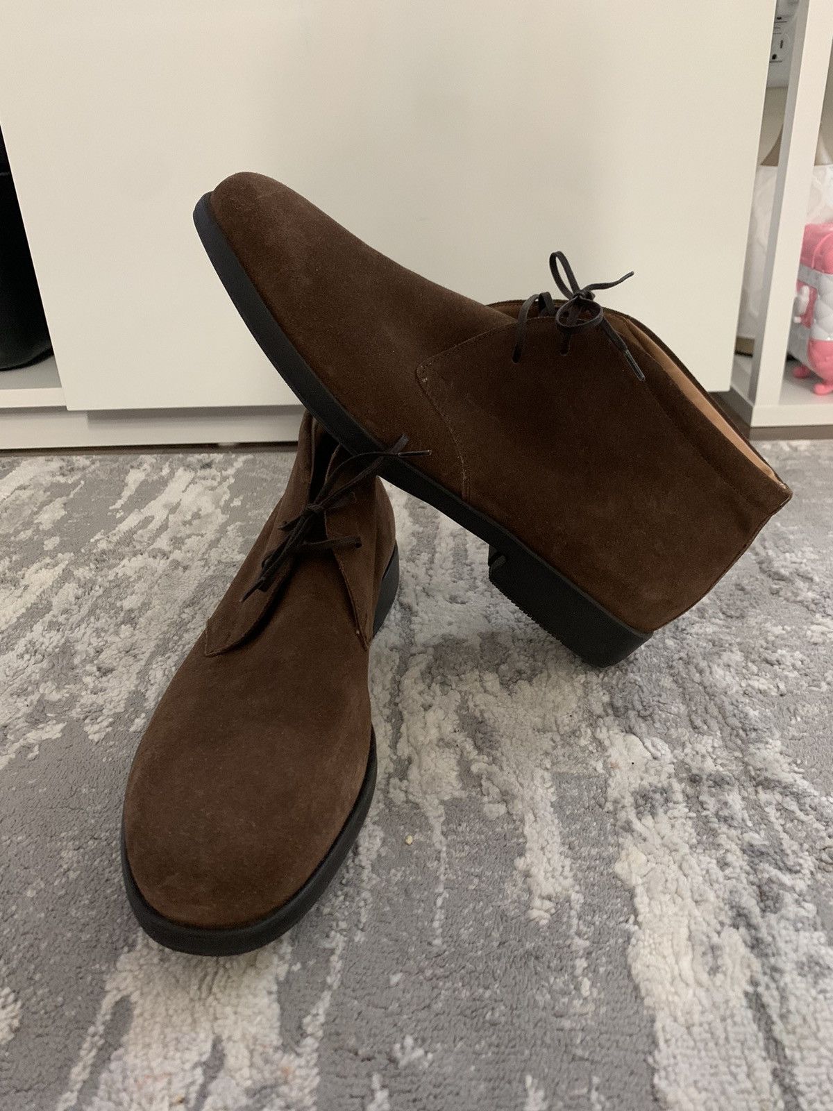 Salvatore Ferragamo Salvatore Ferragamo Suede Ankle Boots Mens Size US 9 / EU 42 - 1 Thumbnail