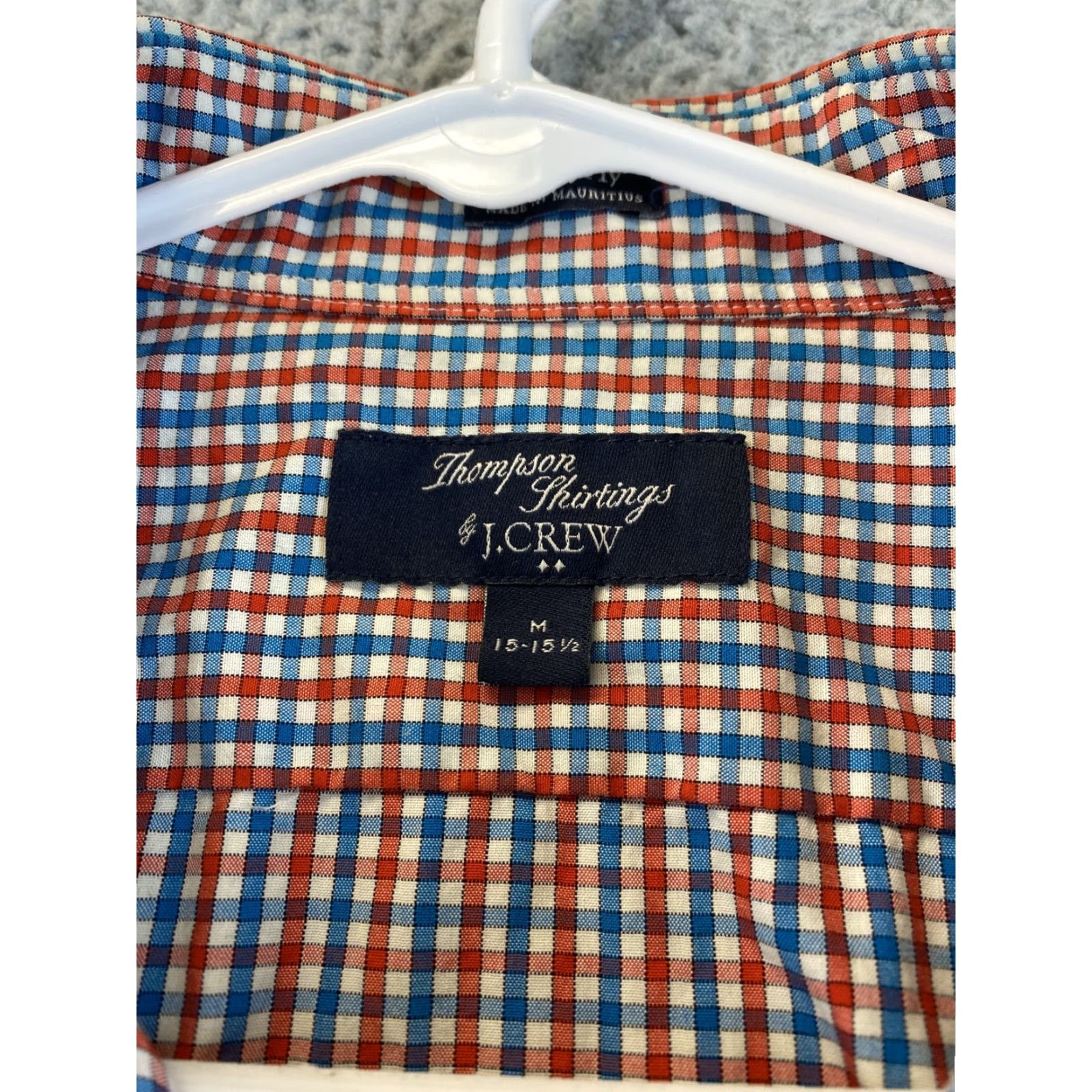 J.Crew J.CREW Mens Dress Shirt M 15/15.5 Long Sleeve Plaid Button-Up Multicolor Regular Fit Size 40R - 4 Thumbnail