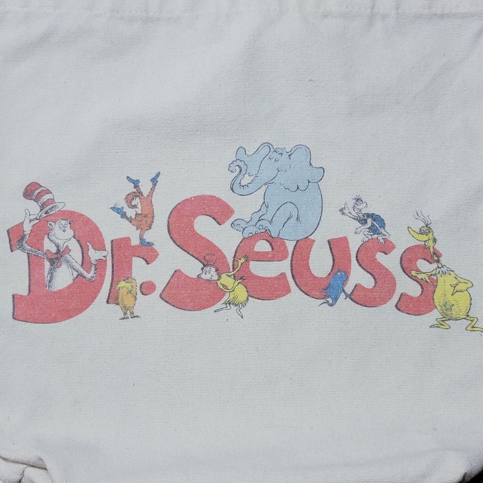 Other Dr. Seuss Canvas Tote 14" x 15", 12" Double Strap Size ONE SIZE - 2 Thumbnail