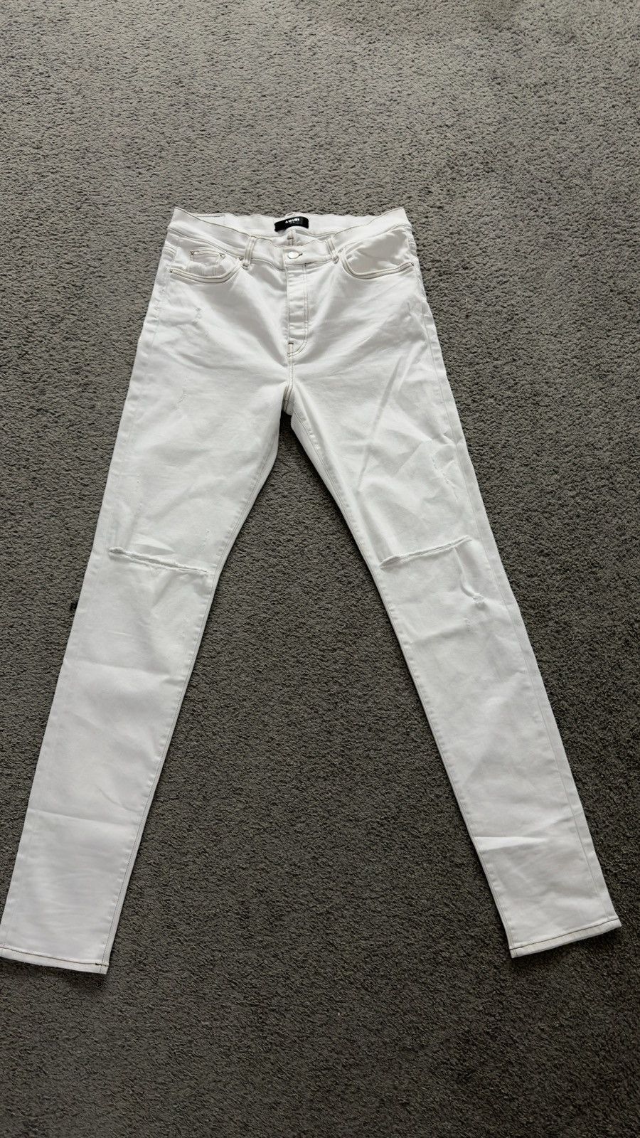 Amiri Amiri Trasher Jeans White SZ 38 Size US 38 / EU 54 - 1 Thumbnail