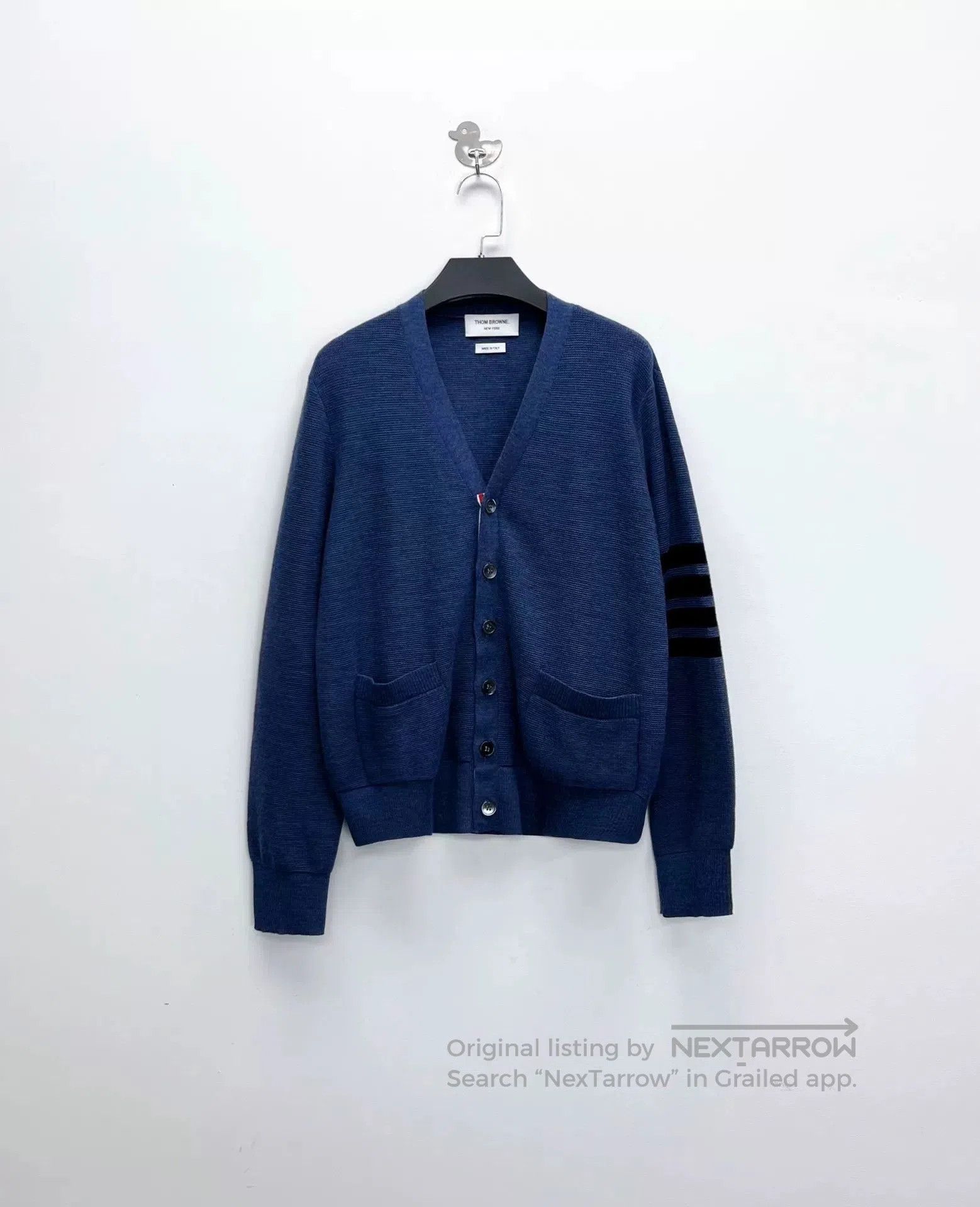 Thom Browne thom browne blue black striped cardigan. Size US S / EU 44-46 / 1 - 1 Thumbnail