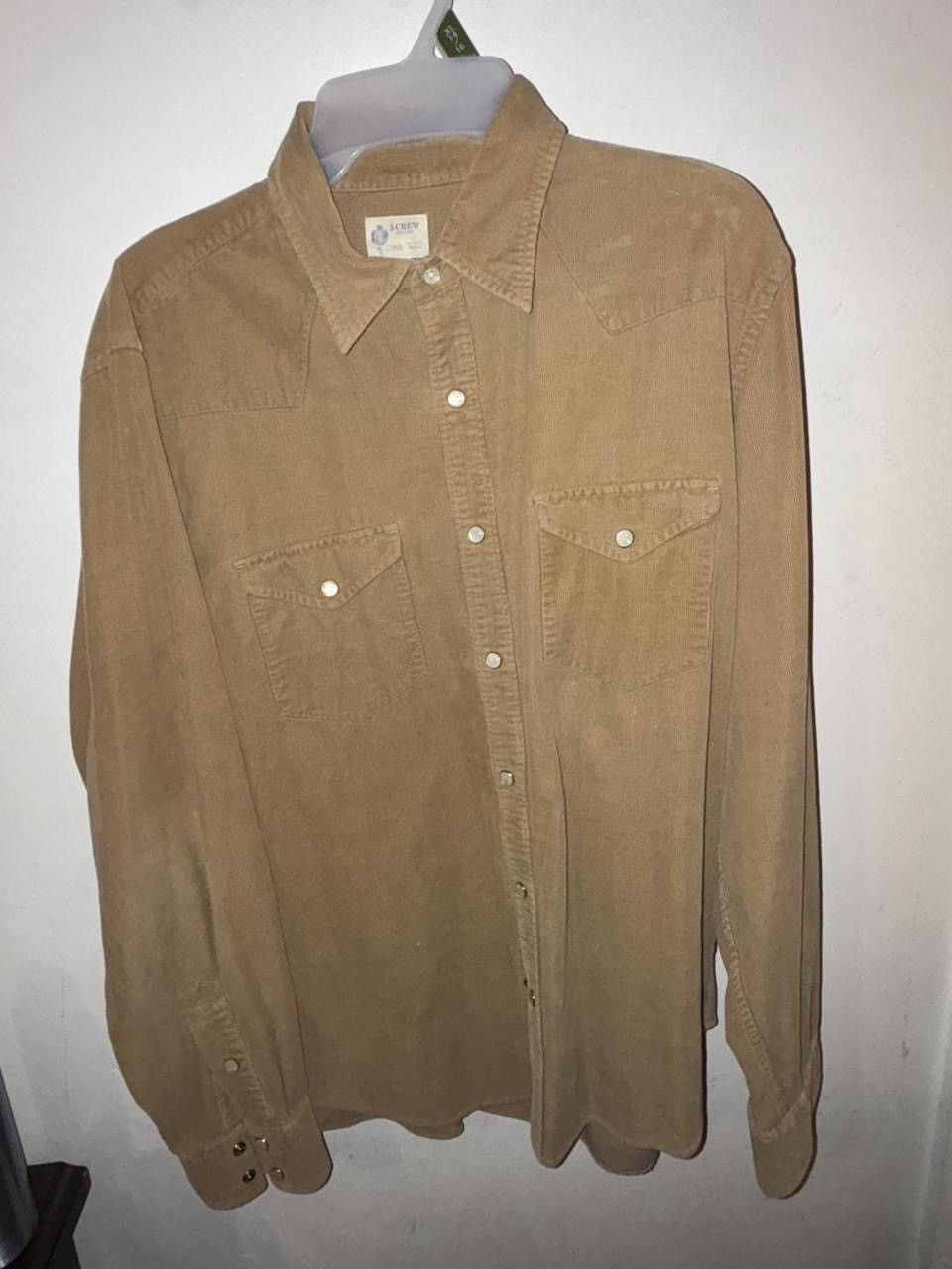 J.Crew × Vintage J.Crew Large Metal Snap/Button Up Longsleeve Size US L / EU 52-54 / 3 - 1 Thumbnail