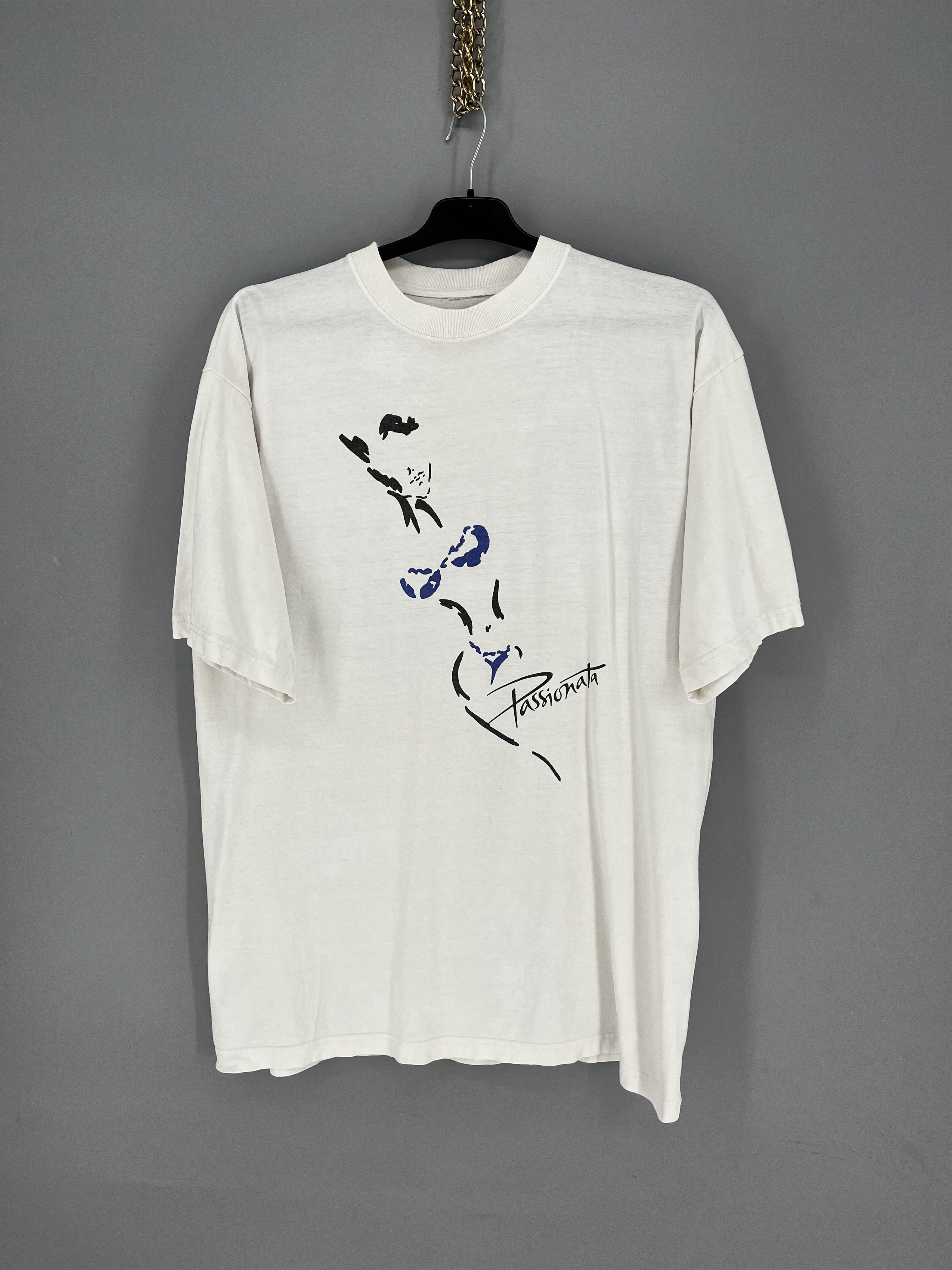 Band Tees Vintage Passionata Graphic Tee White Double Stitch T-Shirt Size US XL / EU 56 / 4 - 1 Thumbnail