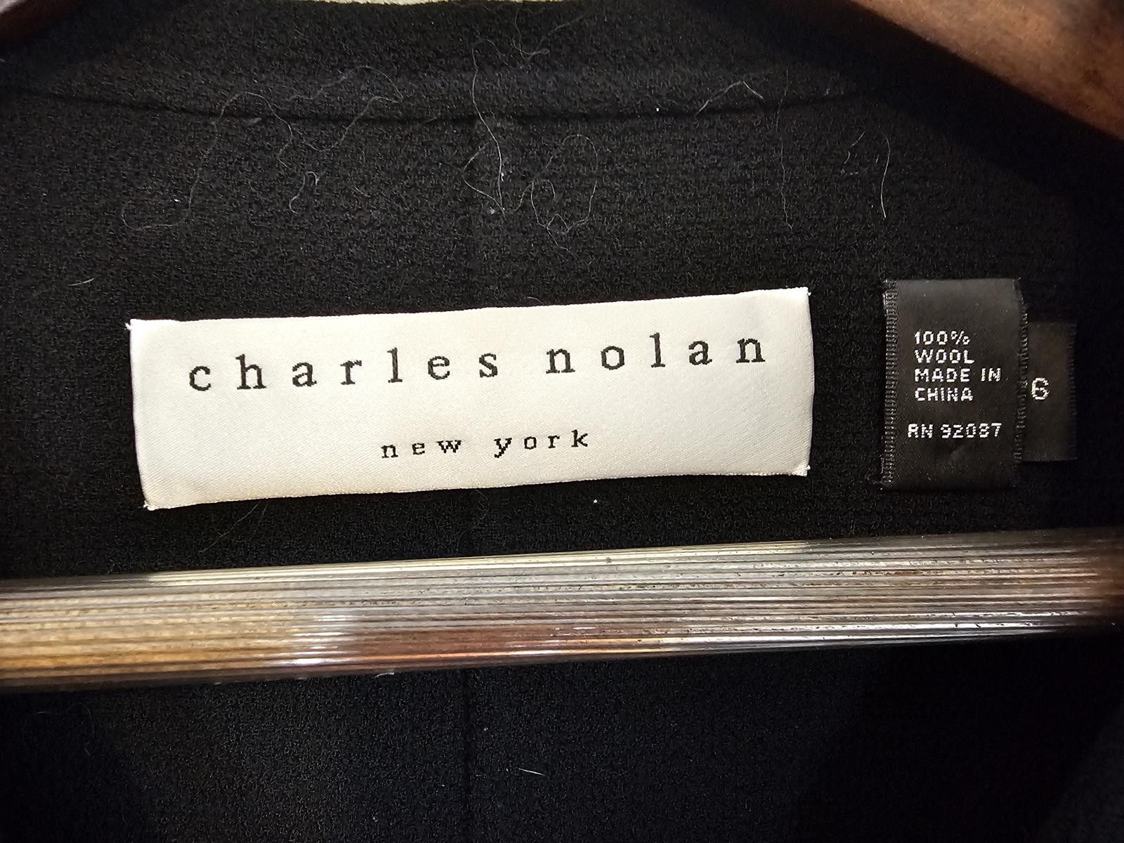 Other Charles Nolan Suit Black Womens Size 6/4 Jacket & Pants Size S / US 4 / IT 40 - 3 Thumbnail