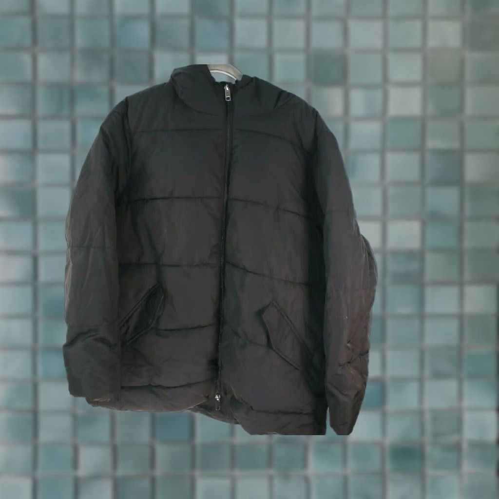 Vintage Lightweight Puffer Jacket Women's Long-Sleeve Full-Zip Water-Resistant 2XL Black Womens Size XXL / US 16-18 / IT 52-54 - 1 Thumbnail