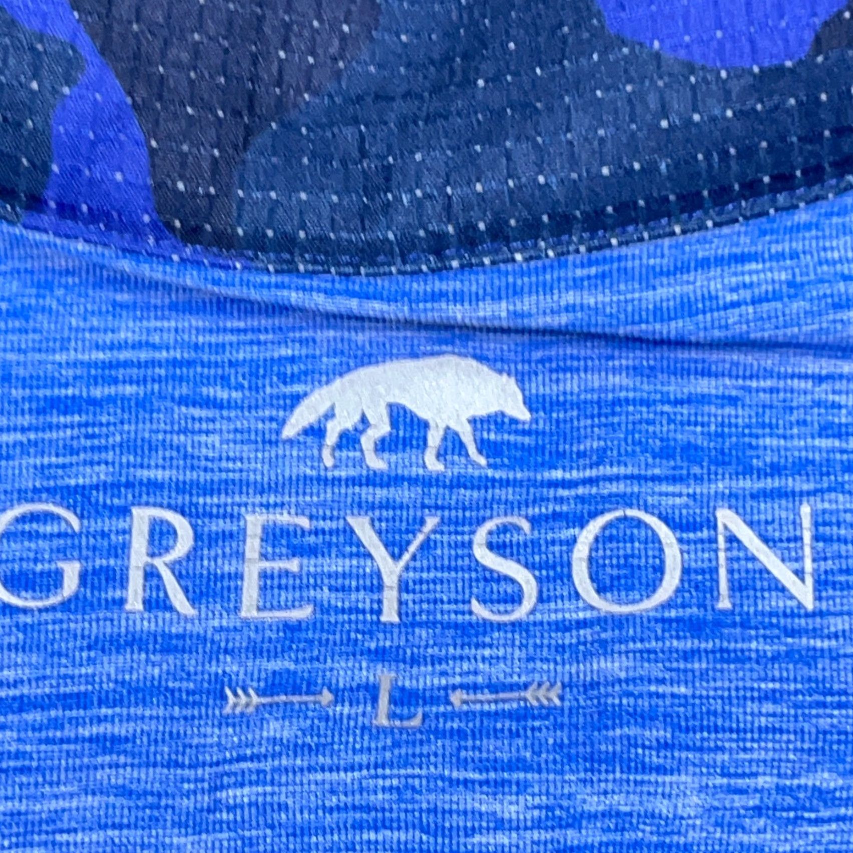Vintage Greyson Men Sweatshirt Pullover 1/4 Zip Blue Nylon Spandex Fleece Logo Size US L / EU 52-54 / 3 - 3 Thumbnail