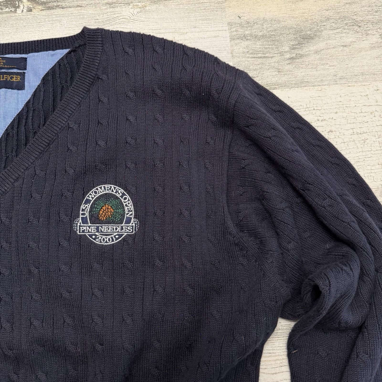 Tommy Hilfiger Tommy womens 2001 pine needles golf Sweater Size M / US 6-8 / IT 42-44 - 3 Thumbnail