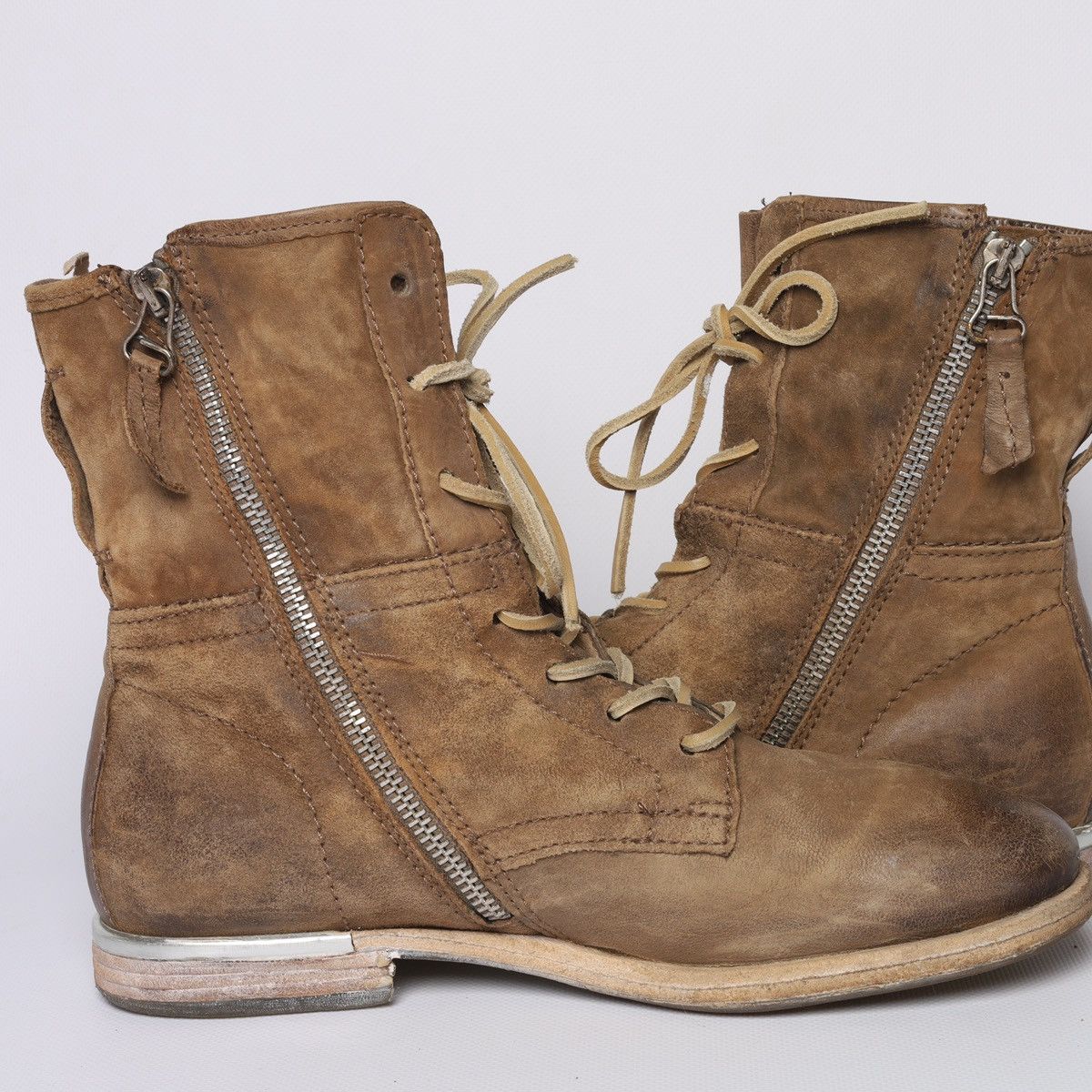 A.S.98 AS 98 Ankle Boots Beige Soft Leather Avantgarde Size US 9 / IT 39 - 10 Thumbnail
