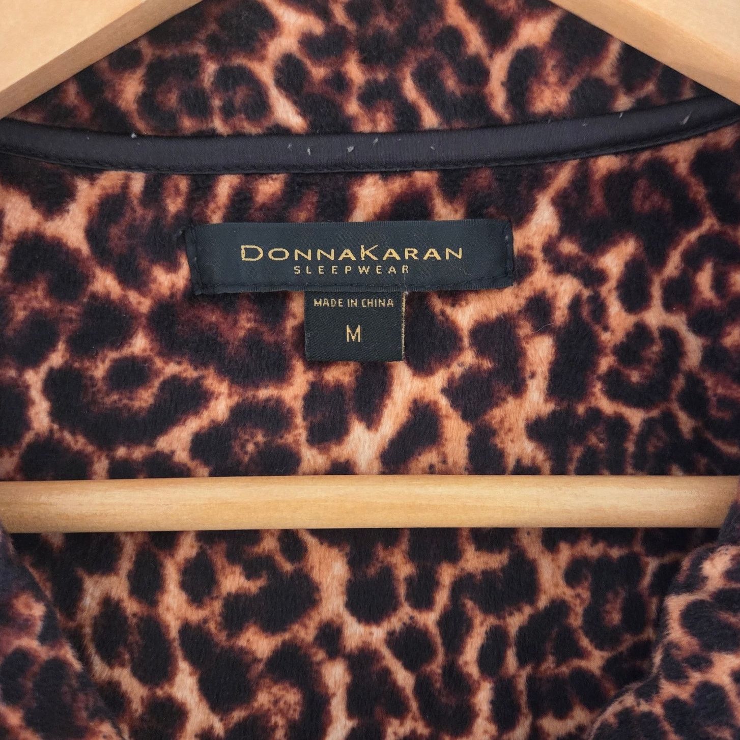 Donna Karan Chic Donna Karan Leopard Print Pajama Top - Size Medium Size M / US 6-8 / IT 42-44 - 4 Thumbnail