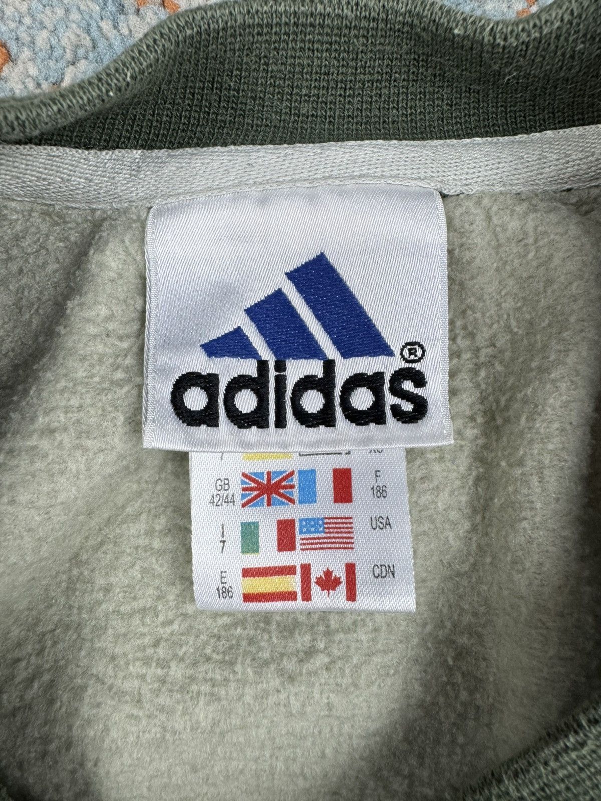 Adidas Vintage 90s Adidas boxy baggy earth tones sweatshirt kanye Size US M / EU 48-50 / 2 - 9 Thumbnail