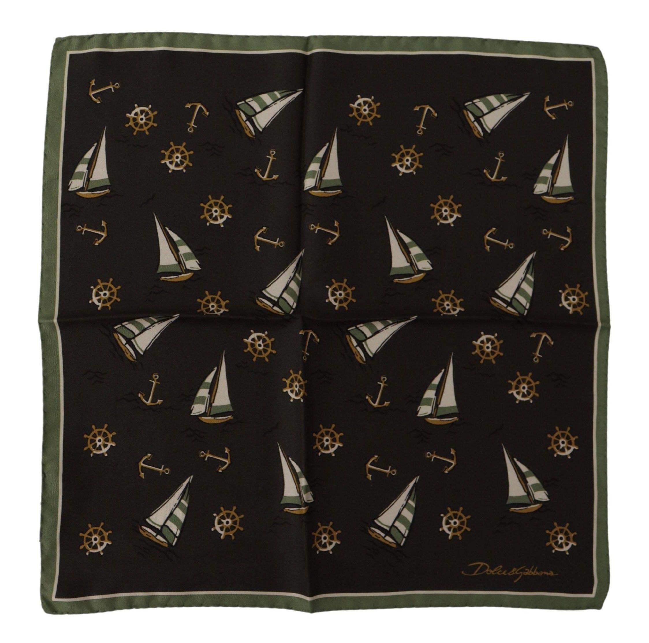 Dolce & Gabbana Elegant Multicolor Silk Men's Square Men's Scarf Size ONE SIZE - 1 Thumbnail