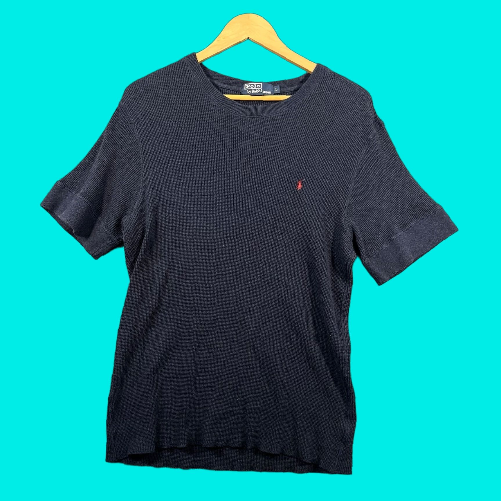 Polo Ralph Lauren Polo Ralph Lauren Mens T-Shirt Crewneck Navy Logo Embroidered Short Sleeve Large Vtg Size US L / EU 52-54 / 3 - 1 Thumbnail
