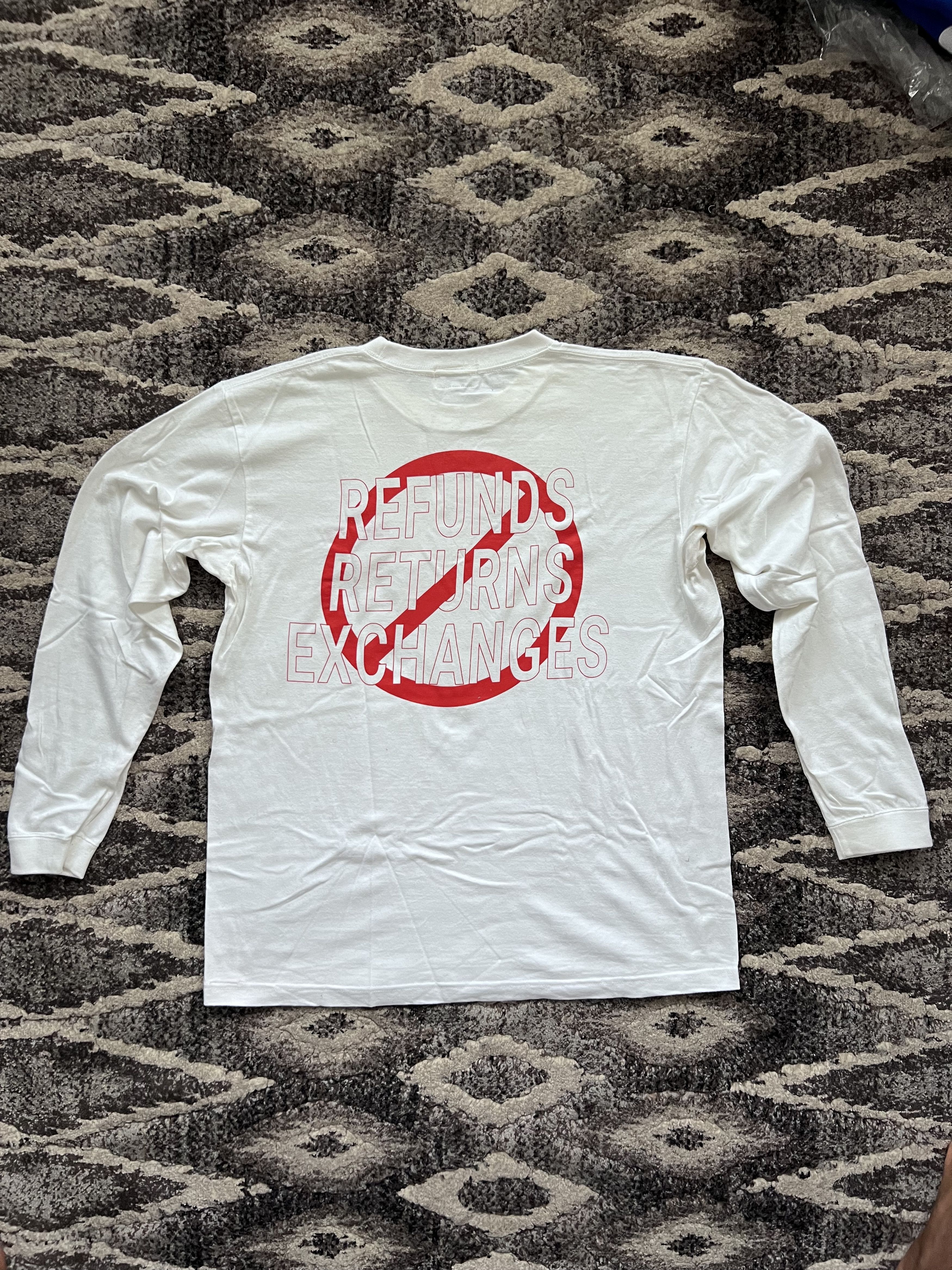 Flight Club Flight Club "Refunds Returns Exchanges" Long Sleeve T-Shir Size US M / EU 48-50 / 2 - 2 Thumbnail