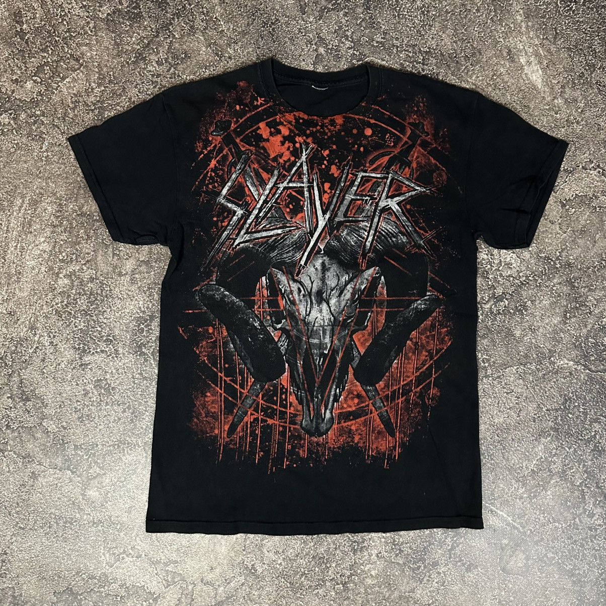 Band Tees × Other × Vintage Vintage Slayer Tee Big Logo Size US M / EU 48-50 / 2 - 2 Thumbnail