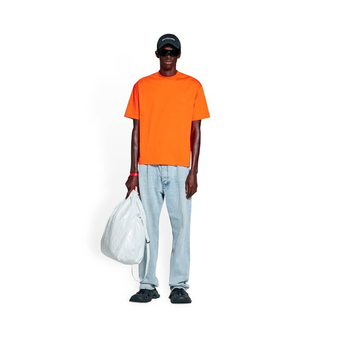 Balenciaga o1mt1gz0724 BB Corp T-Shirt Medium Fit in Orange Size US S / EU 44-46 / 1 - 2 Thumbnail