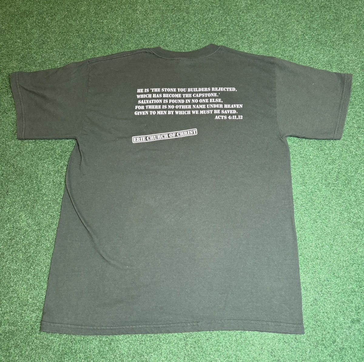 Vintage Vintage 90s Rejected Stamp Christian Church Erie Pa T Shirt Size US L / EU 52-54 / 3 - 4 Thumbnail