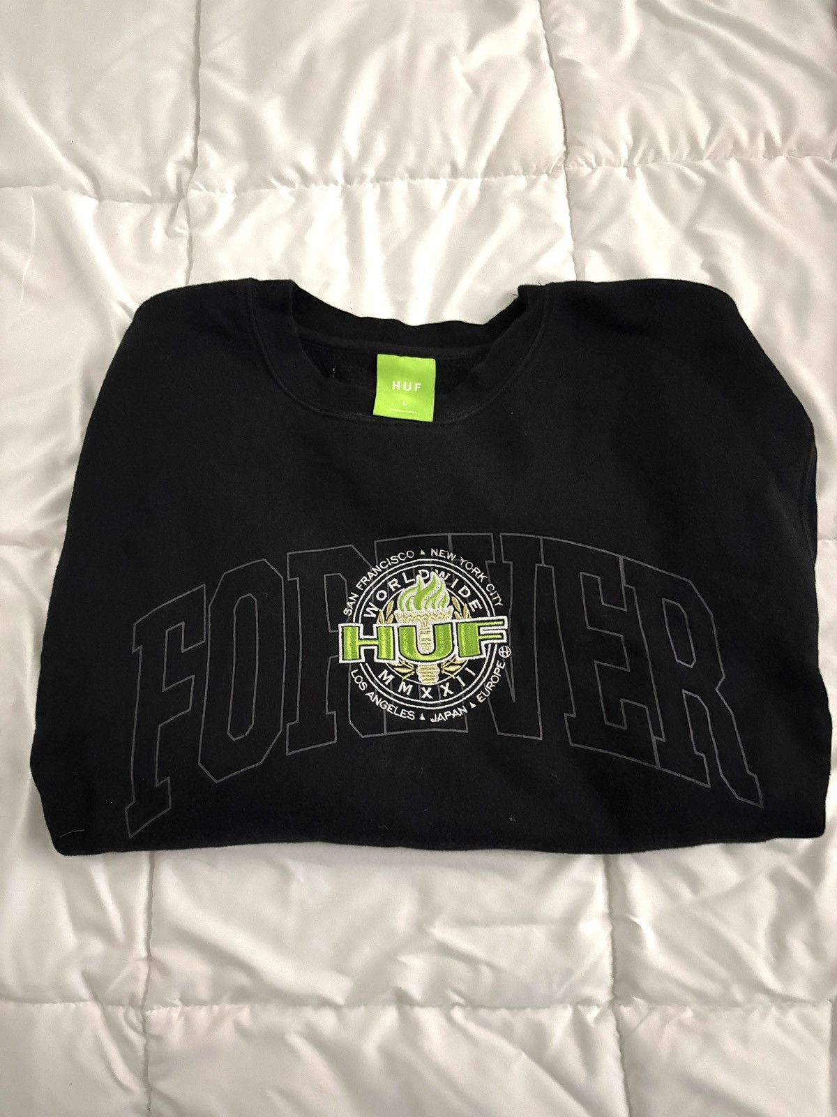 Huf Huf Worldwide Crewneck Size US L / EU 52-54 / 3 - 1 Thumbnail