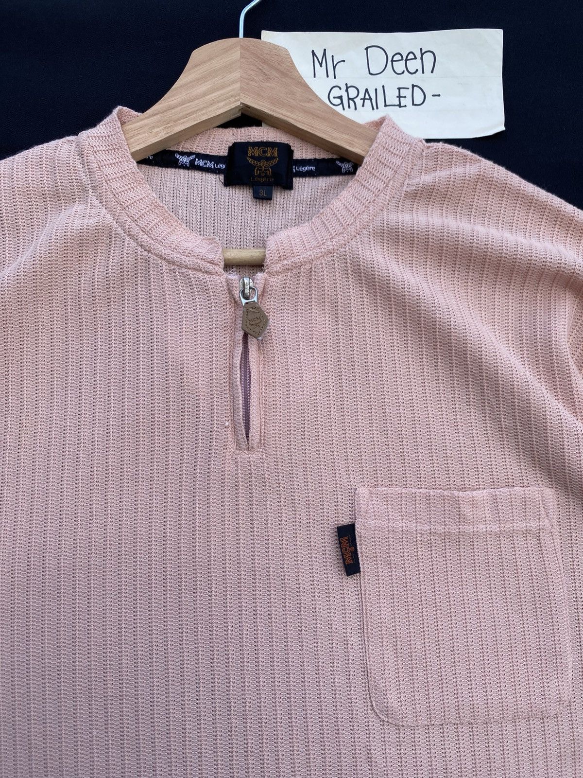 MCM Rare Vintage MCM Orange Half Zipped Shirt Size US L / EU 52-54 / 3 - 6 Thumbnail