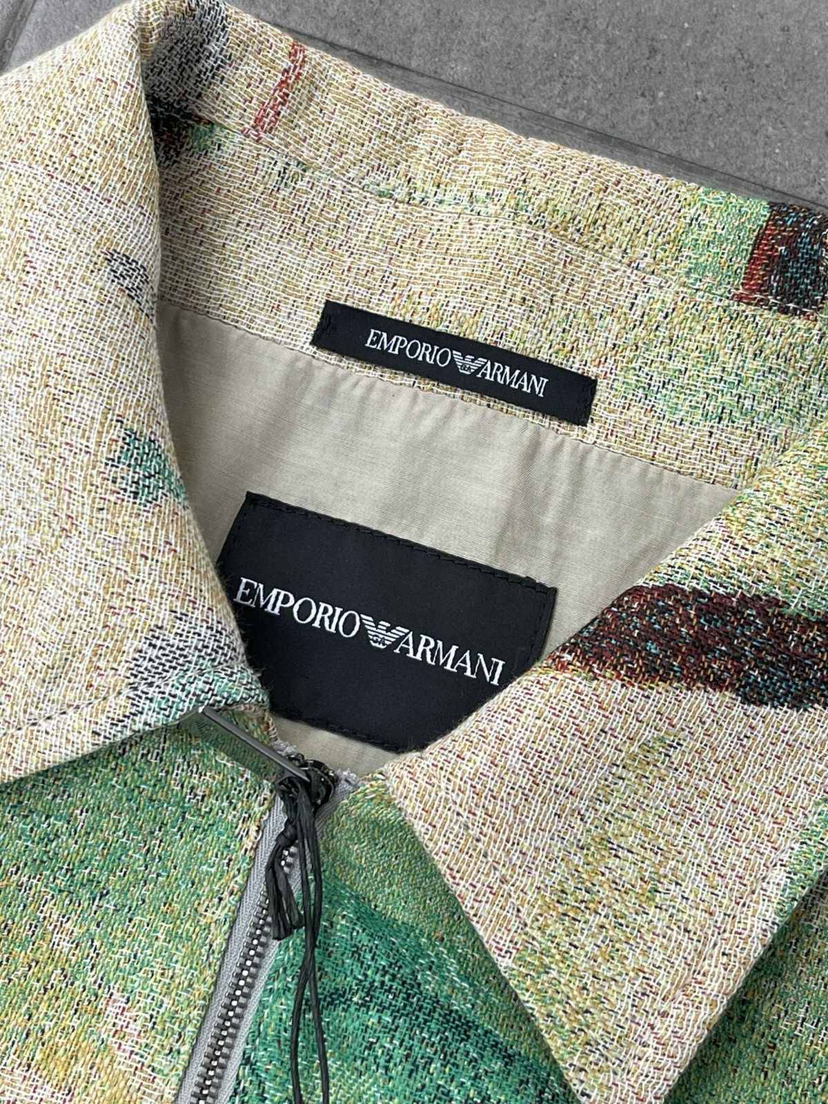 Emporio Armani !DS! FW22 Emporio Armani Green Palm Tree Summer Jacket Size US M / EU 48-50 / 2 - 22 Thumbnail