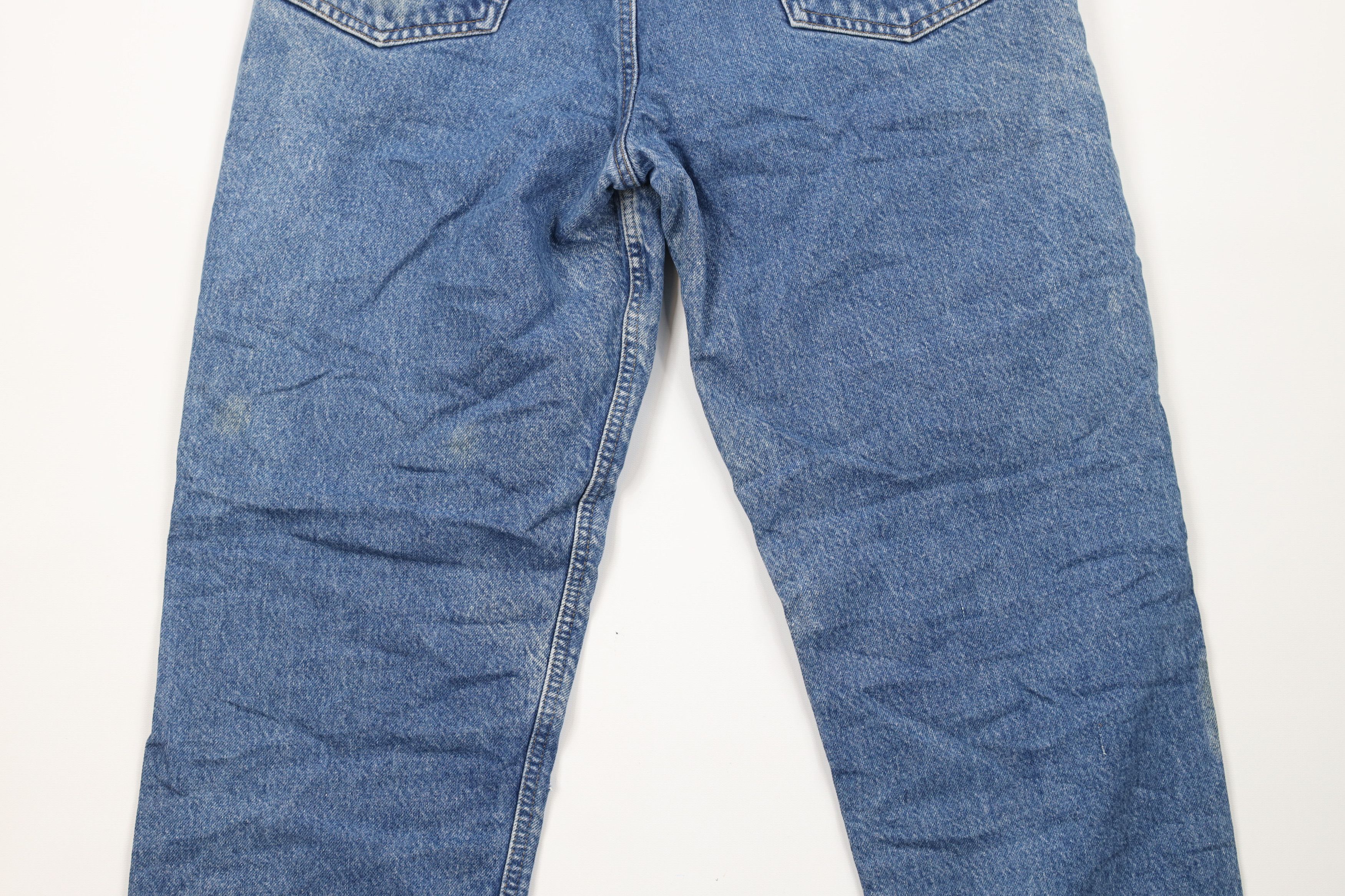 Carhartt × Vintage Vintage Carhartt Spell Out Flannel Lined Denim Jeans Blue Size US 32 / EU 48 - 10 Thumbnail