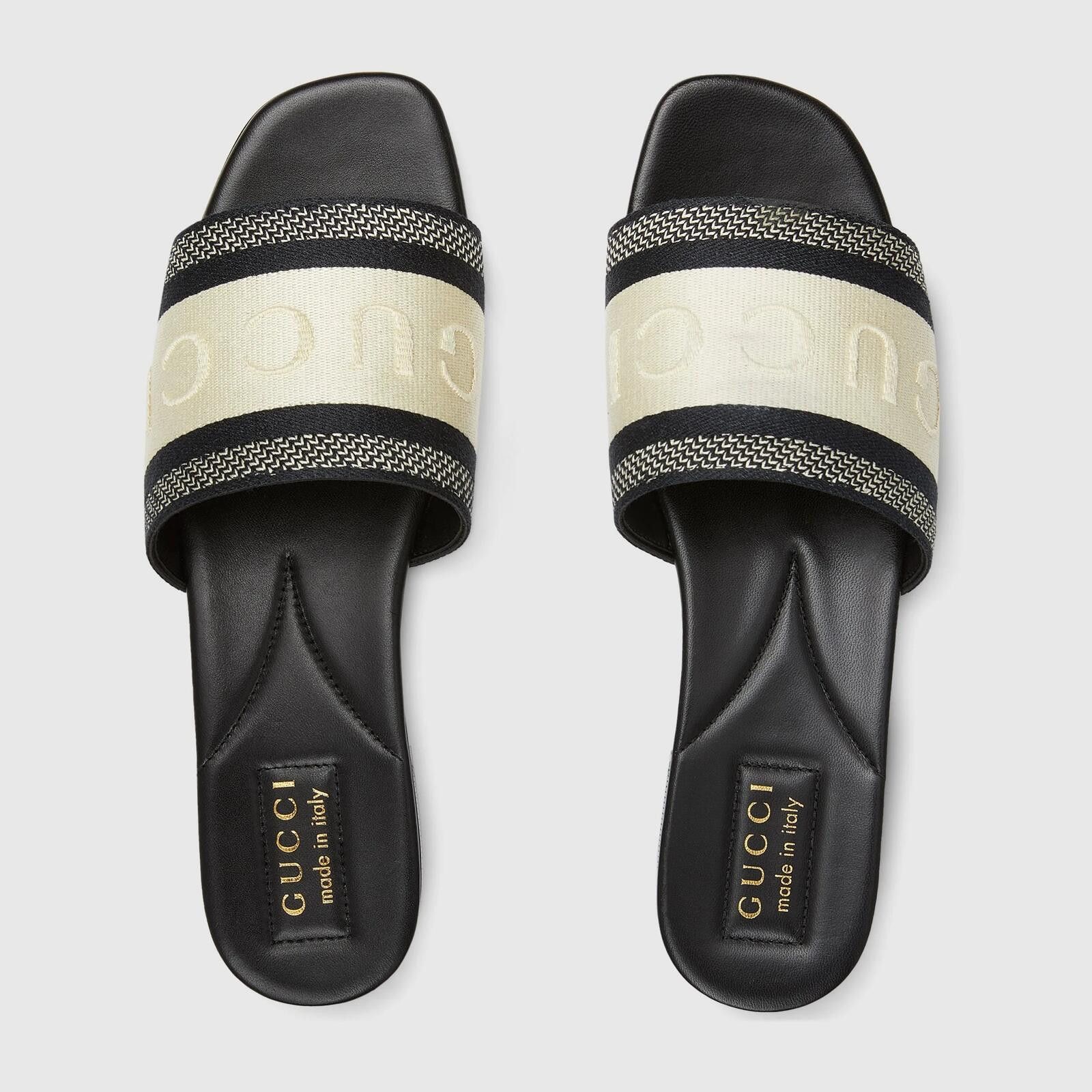 Gucci Gucci Web Jane Slide Sandals Size ONE SIZE - 3 Thumbnail