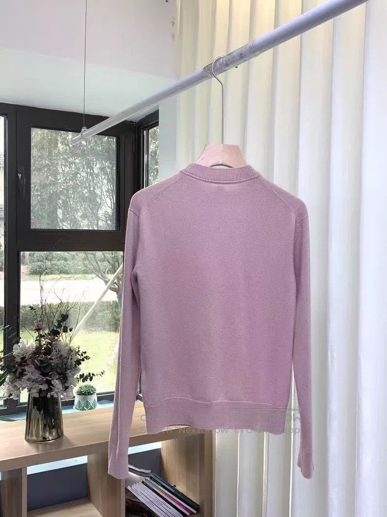 Hermes Hermes Patterned Long-Sleeve Cashmere Sweater Size XXS / US 00 / IT 34 - 6 Thumbnail