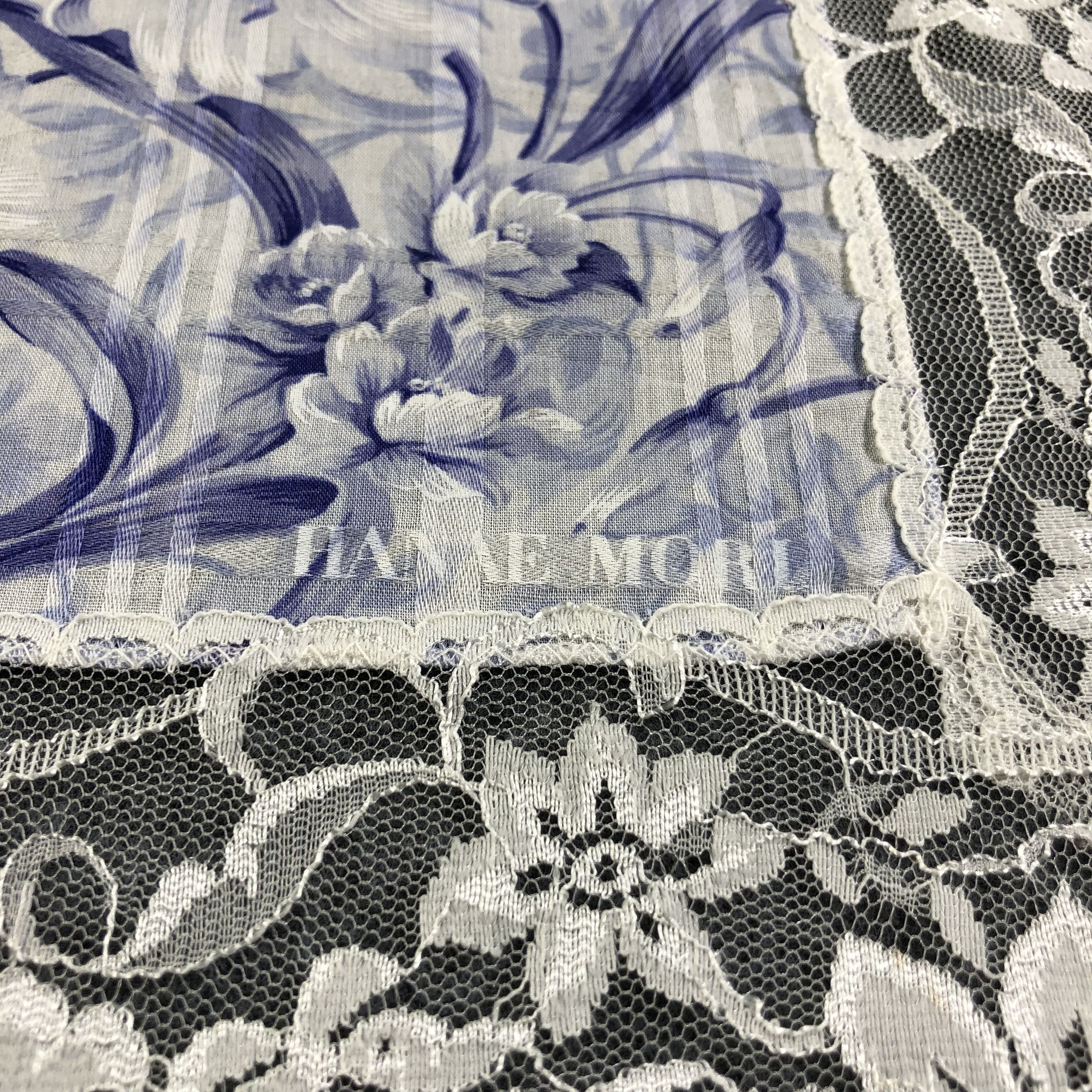 Hanae Mori Hanae Mori Laces Handkerchief Neckerchief Bandana H2283 Size ONE SIZE - 3 Thumbnail
