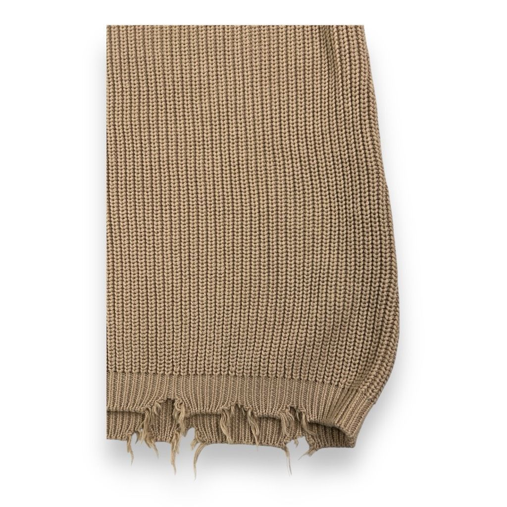 Other SER.OY.A Yonnit Tan Distressed Ribbed Knit Tank Top Dress Si Size M / US 6-8 / IT 42-44 - 3 Thumbnail