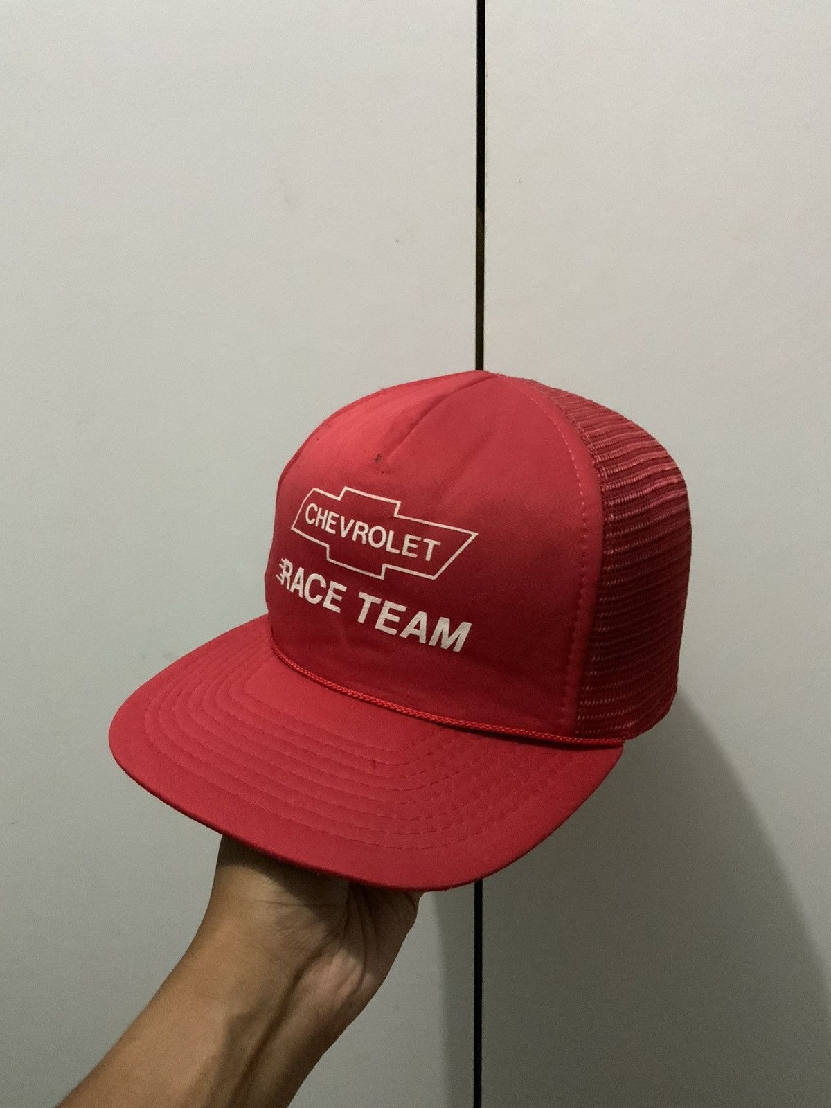 Vintage Vintage Chevrolet Race Team Trucker Hat Size ONE SIZE - 2 Thumbnail