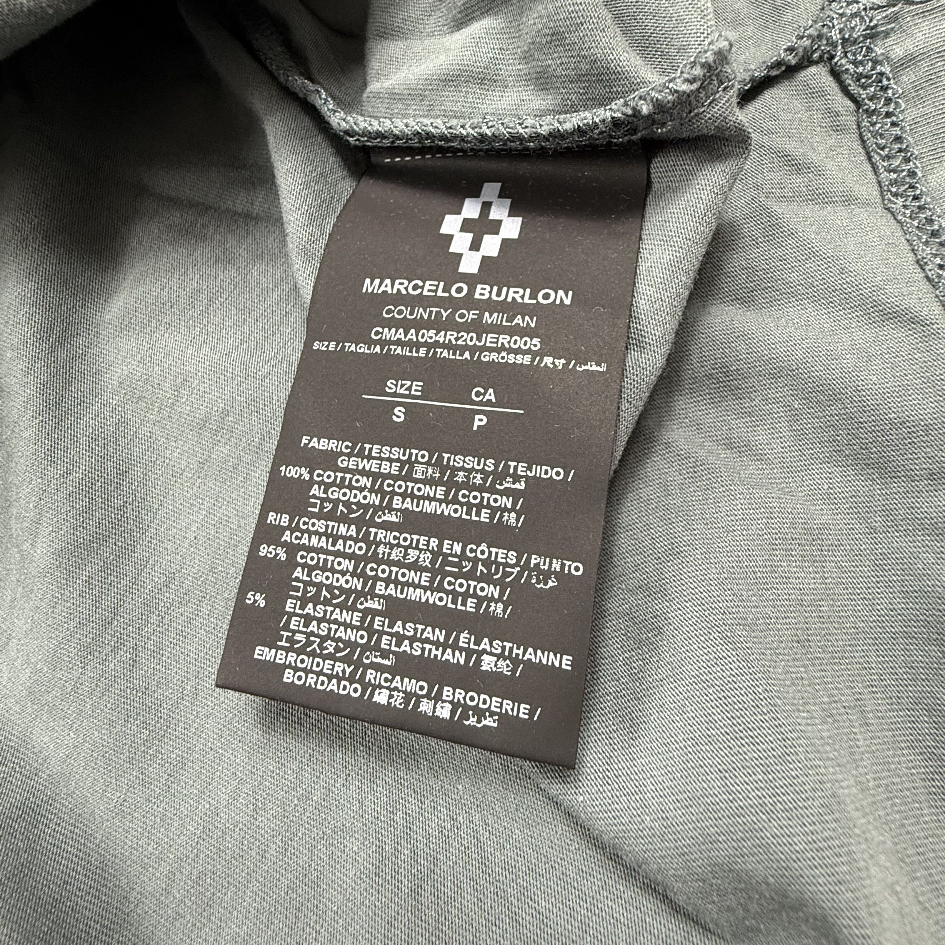 Marcelo Burlon Marcelo Burlon County of Milan Grey Graphic Shirt Mens Small Size US S / EU 44-46 / 1 - 4 Thumbnail