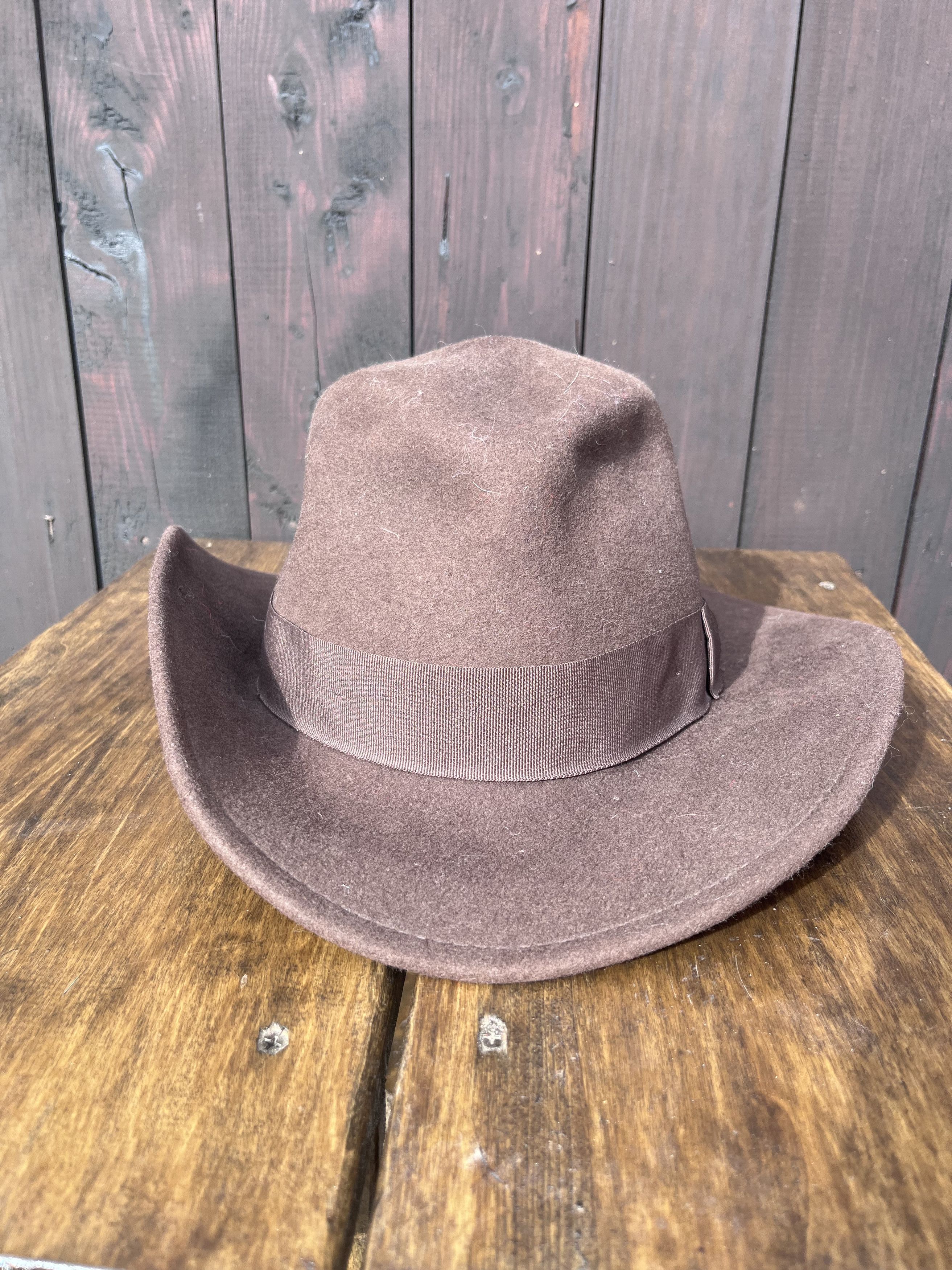 Cowboy Equipment Vintage Cowboy Wool Hat Indiana Jones Men’s Size OS Size ONE SIZE - 3 Thumbnail