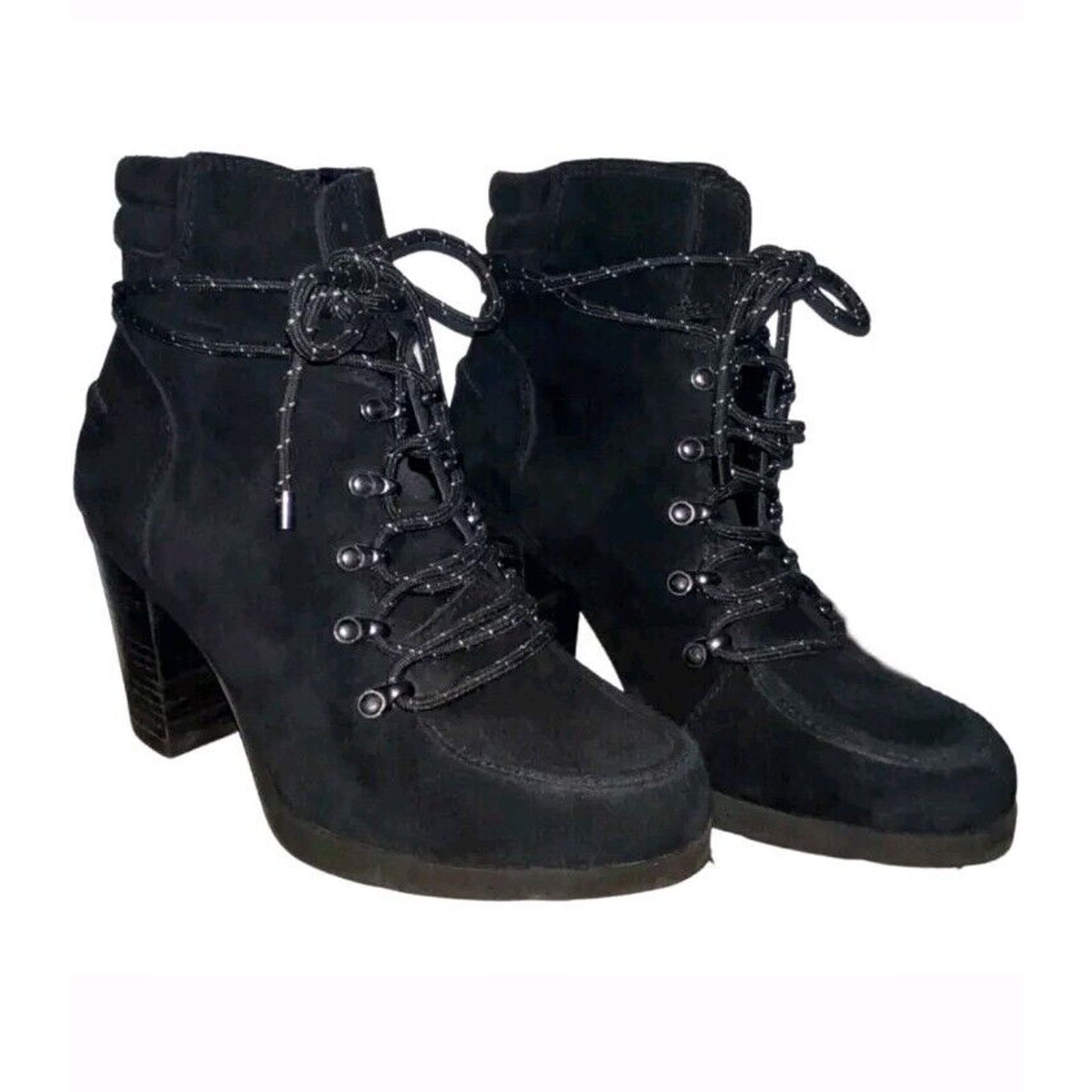 Gianni Valentino Gianni Bini Ankle Boots Booties black Lace Up 8 M Size US 8 / IT 38 - 1 Thumbnail