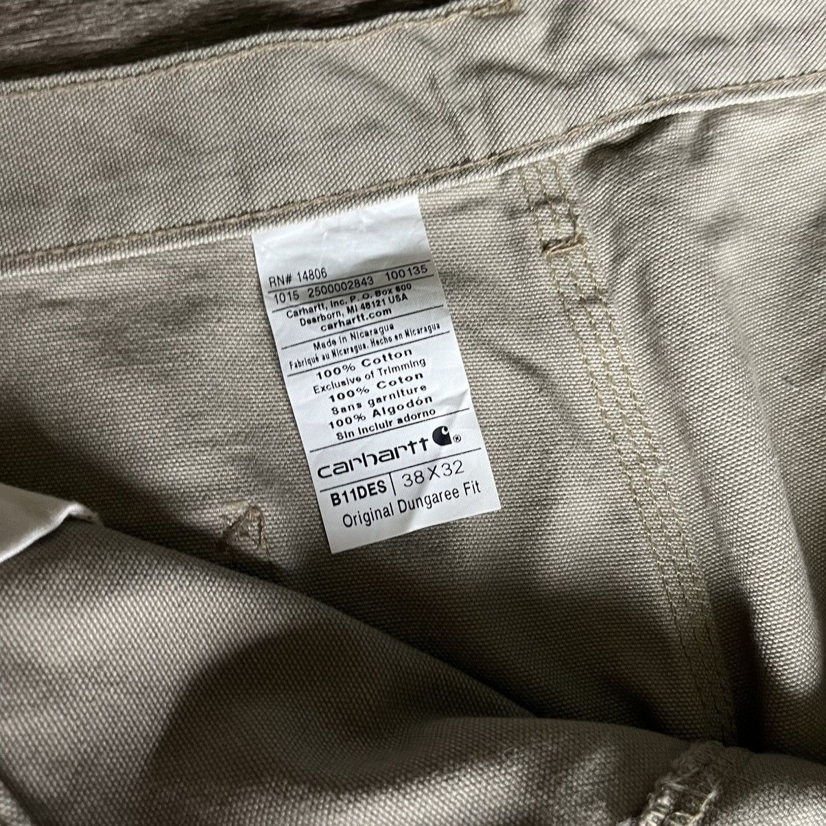 Carhartt Vintage Carhartt Canvas Original Dungaree Fit Khaki Pants 38 Size US 38 / EU 54 - 8 Thumbnail