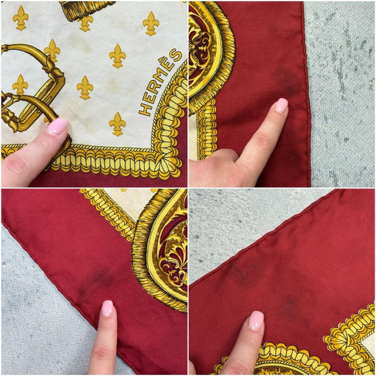 Hermes Vintage Hermes Silk Scarf Selles a Housse Carre 90 Rare 80s Size ONE SIZE - 9 Thumbnail