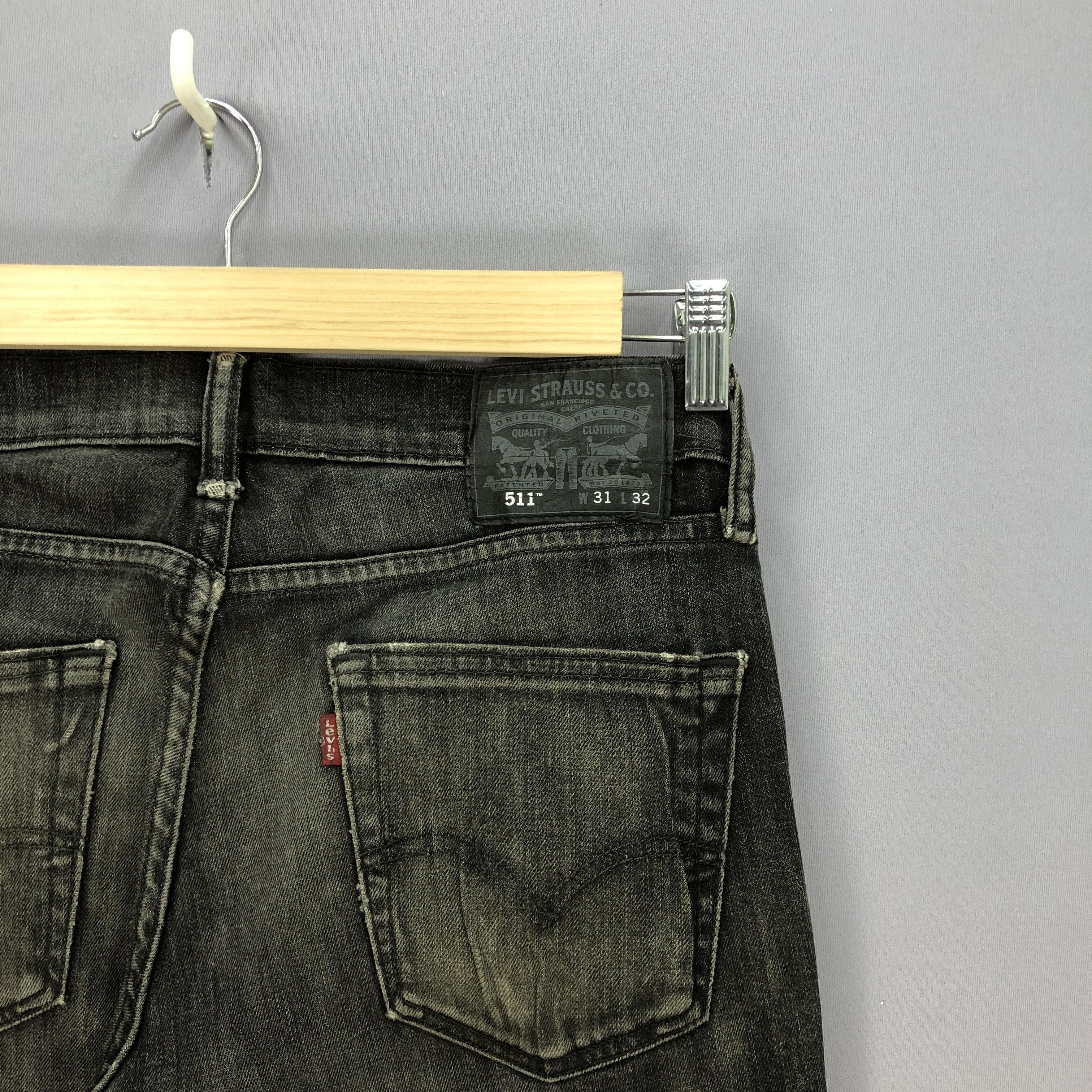 Levi's Vintage Levis Distressed Jeans Levi's Super Black Denim Size US 32 / EU 48 - 5 Thumbnail