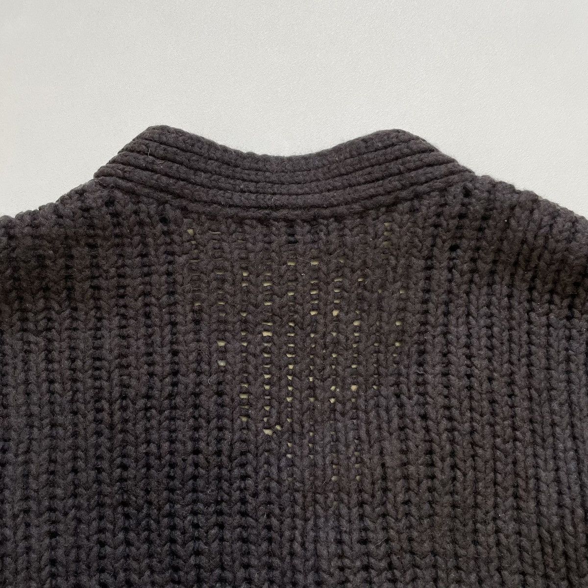 Dries Van Noten Brown Chunky Knit Merino Wool Cardigan Size US M / EU 48-50 / 2 - 14 Thumbnail