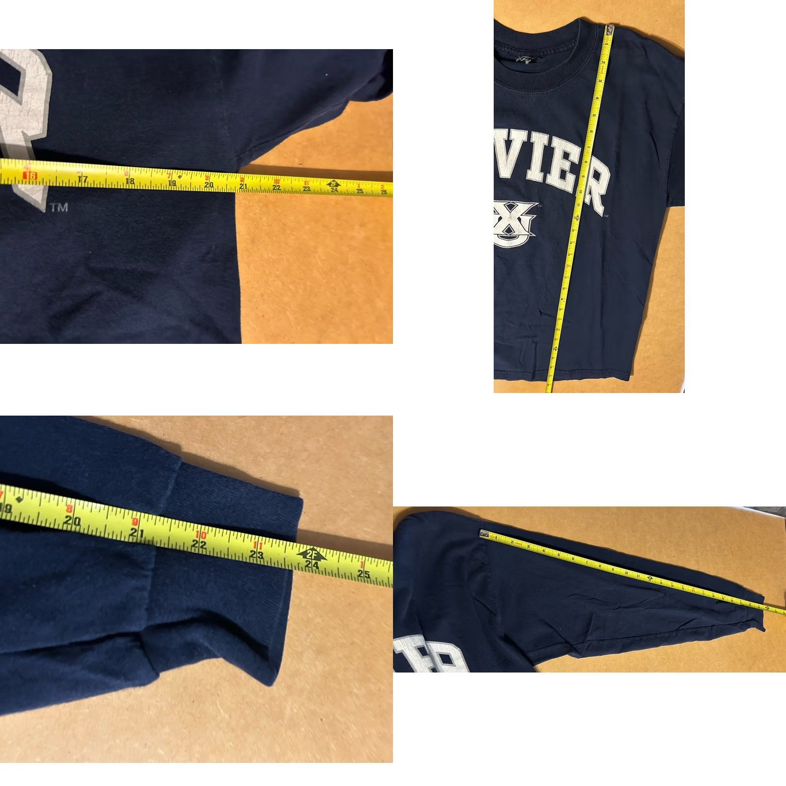 Spell VINTAGE Xavier University Long Sleeve Pullover Men Large Navy Blue White Logo Crew Neck 2000s Xavier University Theme Mens Size US L / EU 52-54 / 3 - 10 Thumbnail