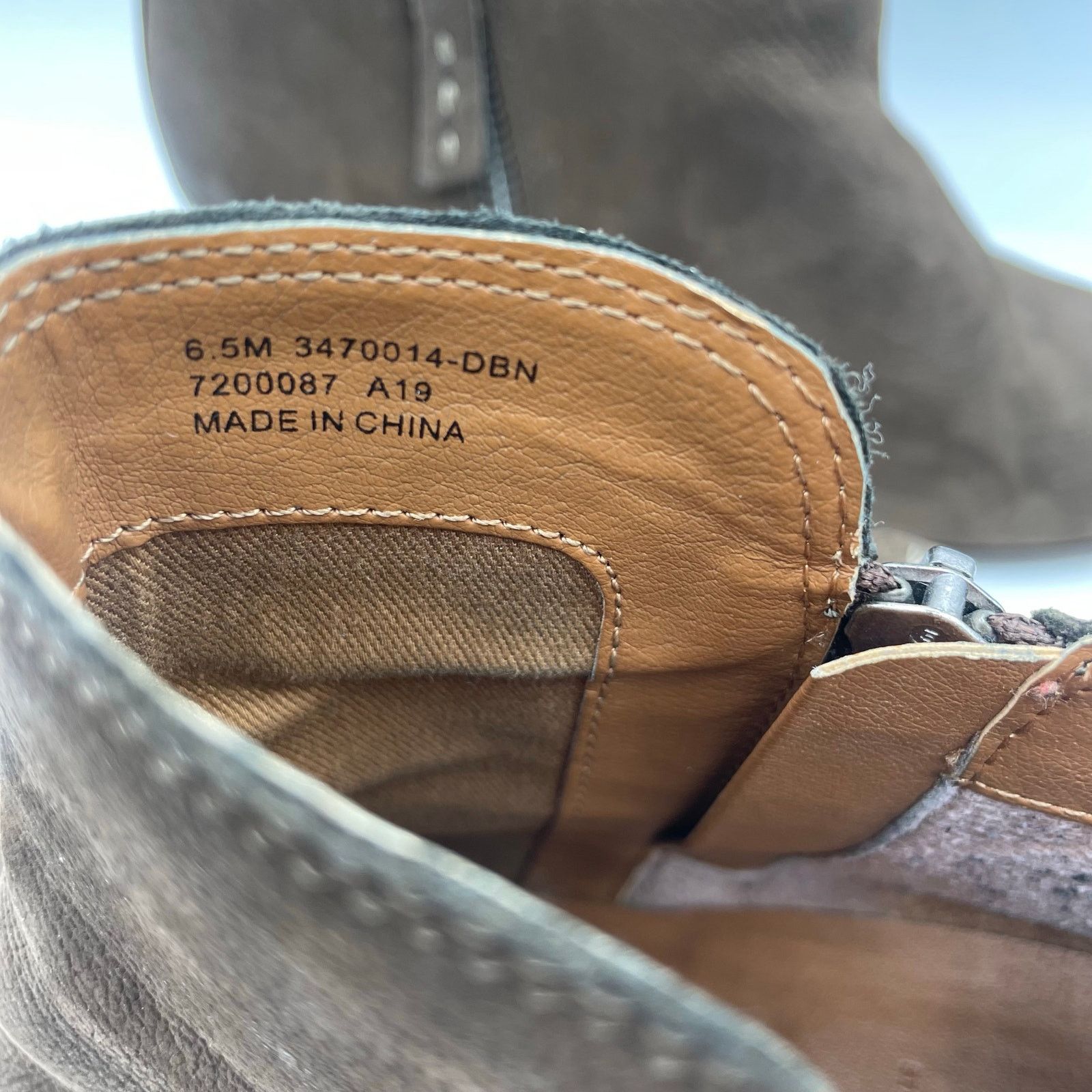 Frye Frye Judith Double Zip Leather Boots Brown Booties Women 6.5 Size US 6.5 / IT 36.5 - 8 Thumbnail