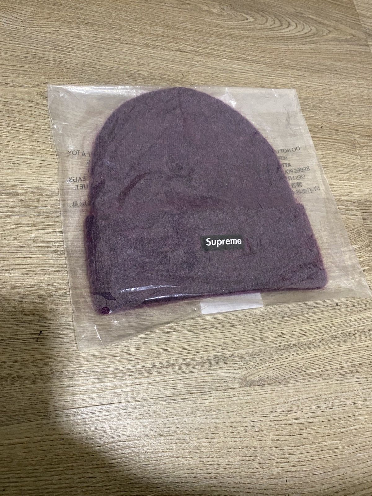 Supreme Supreme Purple Mohair Beanie FW24 Size ONE SIZE - 3 Thumbnail