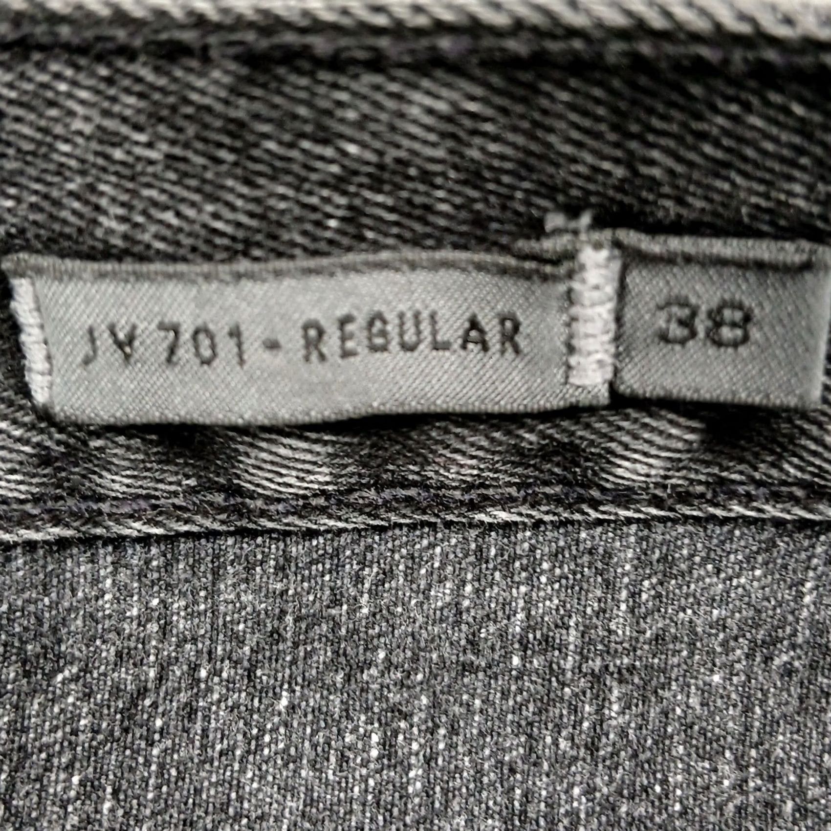 John Varvatos John Varvatos Jeans 38 Gray Black Wash JV701 Regular Fit Denim Shirt? Size US 38 / EU 54 - 6 Thumbnail