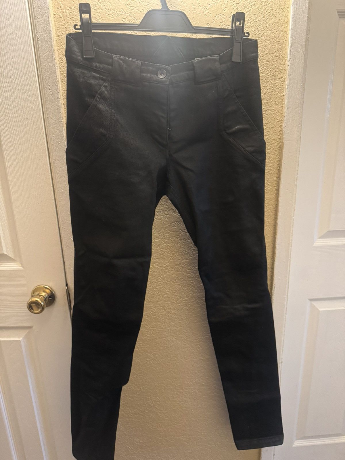 Gareth Pugh Gareth pugh waxed denim pant (like rick owens) Size US 29 - 1 Thumbnail