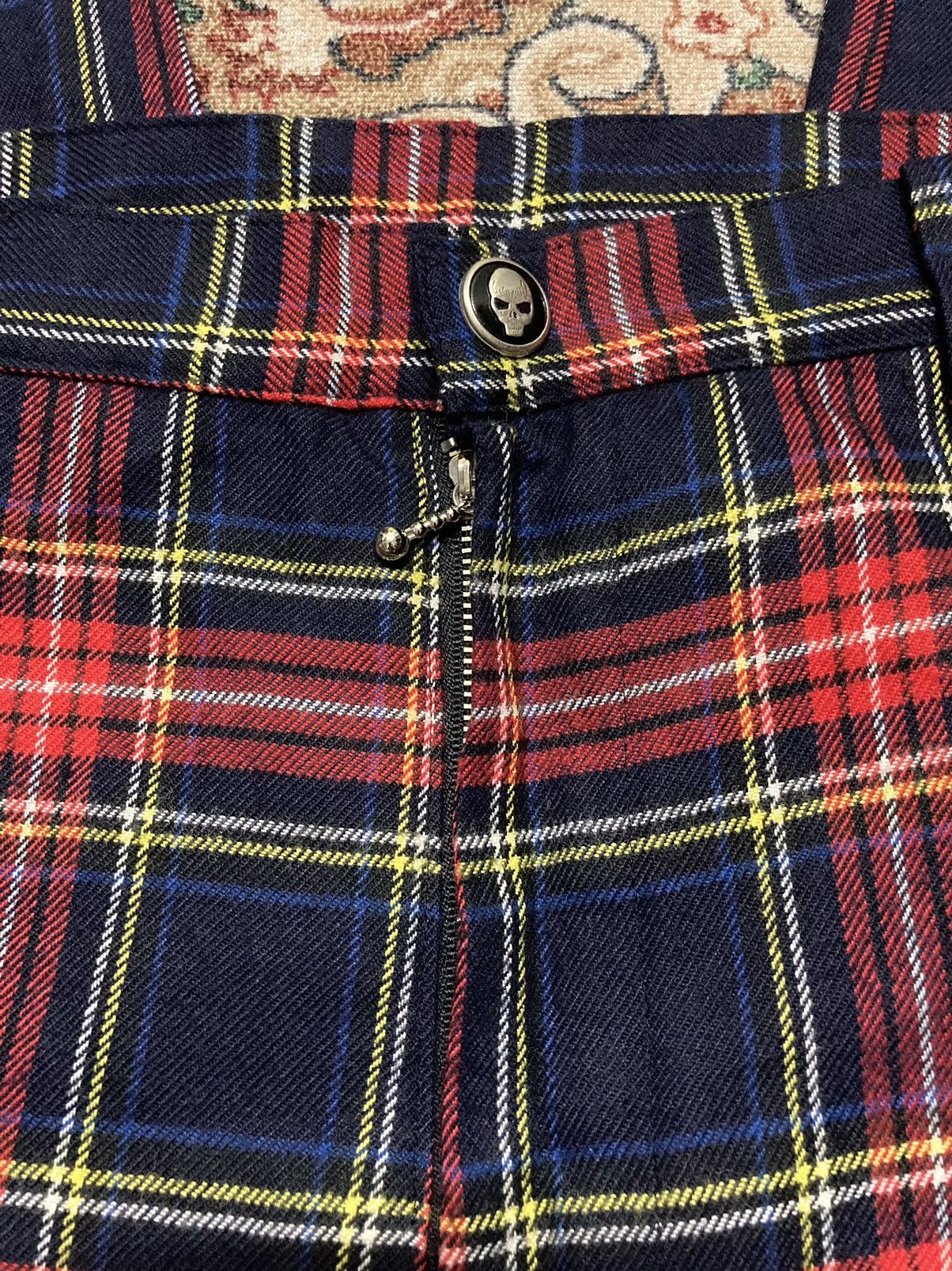 Japanese Brand × Seditionaries RICHARDS Red Tartan Plaid Mod Punk Rock Zip Bondage Pant Size 25" / US 0 / IT 36 - 7 Thumbnail