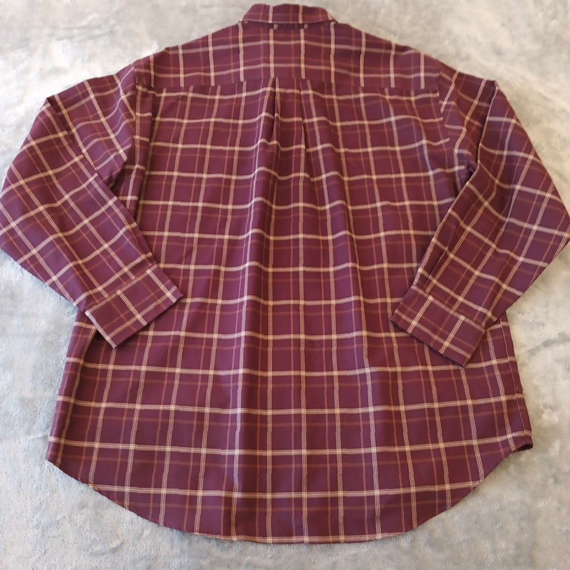 Vintage St. John's Bay Shirt Mens Large Purple Plaid Long Sleeve Button-Down Shirt Size US L / EU 52-54 / 3 - 2 Thumbnail