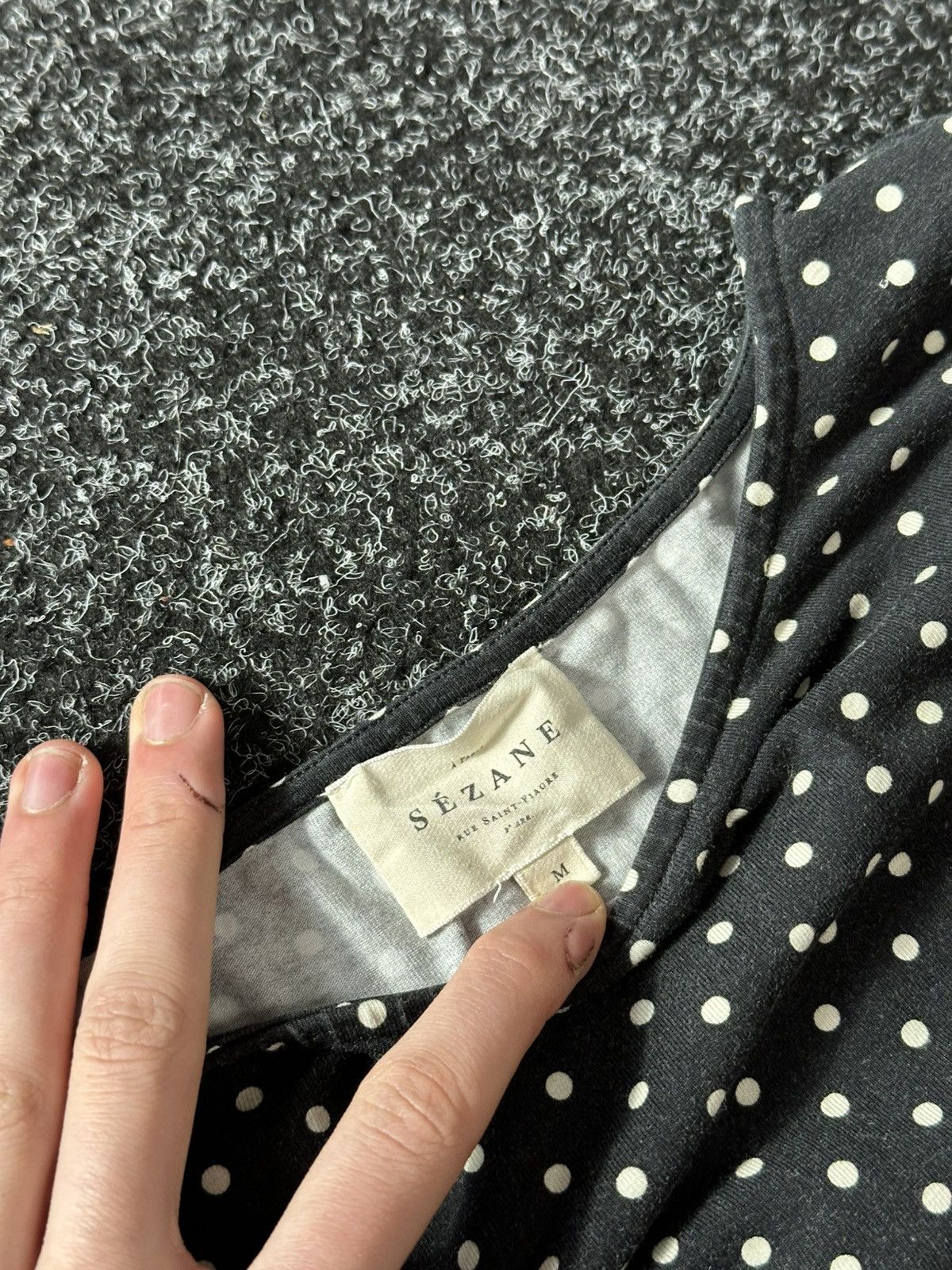 Designer × Sezane 🚨 GRAIL Sézane Paris belted mini-midi dress sezane rare bla Size M / US 6-8 / IT 42-44 - 5 Thumbnail