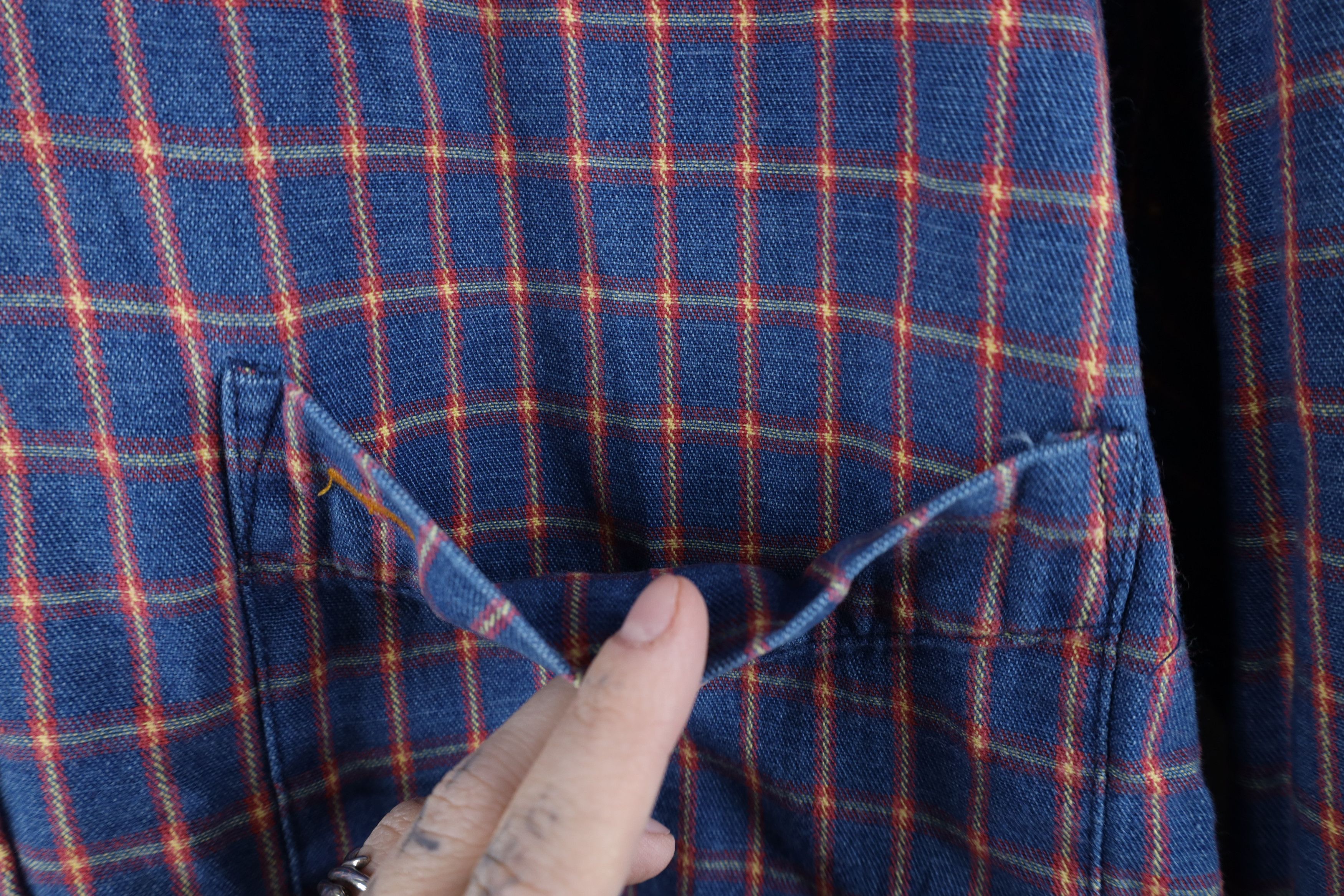 Vintage Vintage 90s Streetwear Fit Denim Collared Button Down Shirt Size US XL / EU 56 / 4 - 6 Thumbnail