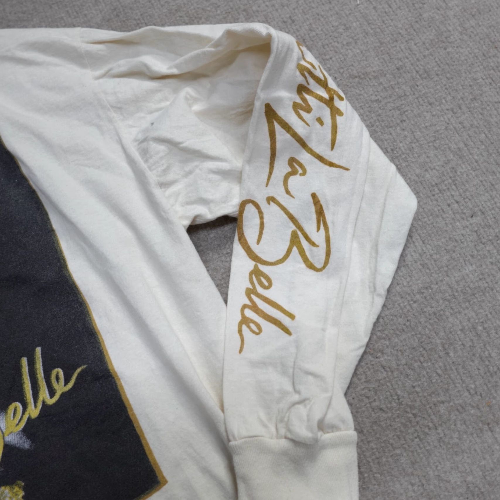 Vintage VINTAGE American Vintage Shirt XL Beige Long Sleeve Double Sided Single Stitch Men USA Crew Neck Cotton Knit T-Shirt Size US XL / EU 56 / 4 - 2 Thumbnail