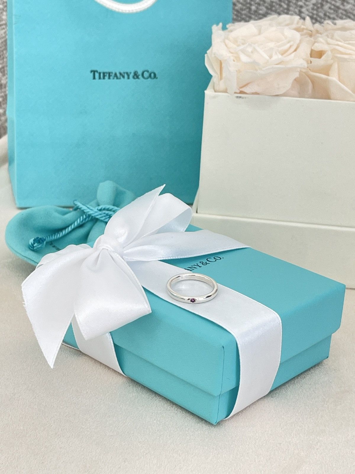 Tiffany & Co. Tiffany & Co. Silver Peretti Pink Sapphire sz. 5.5 $550 Size ONE SIZE - 3 Thumbnail