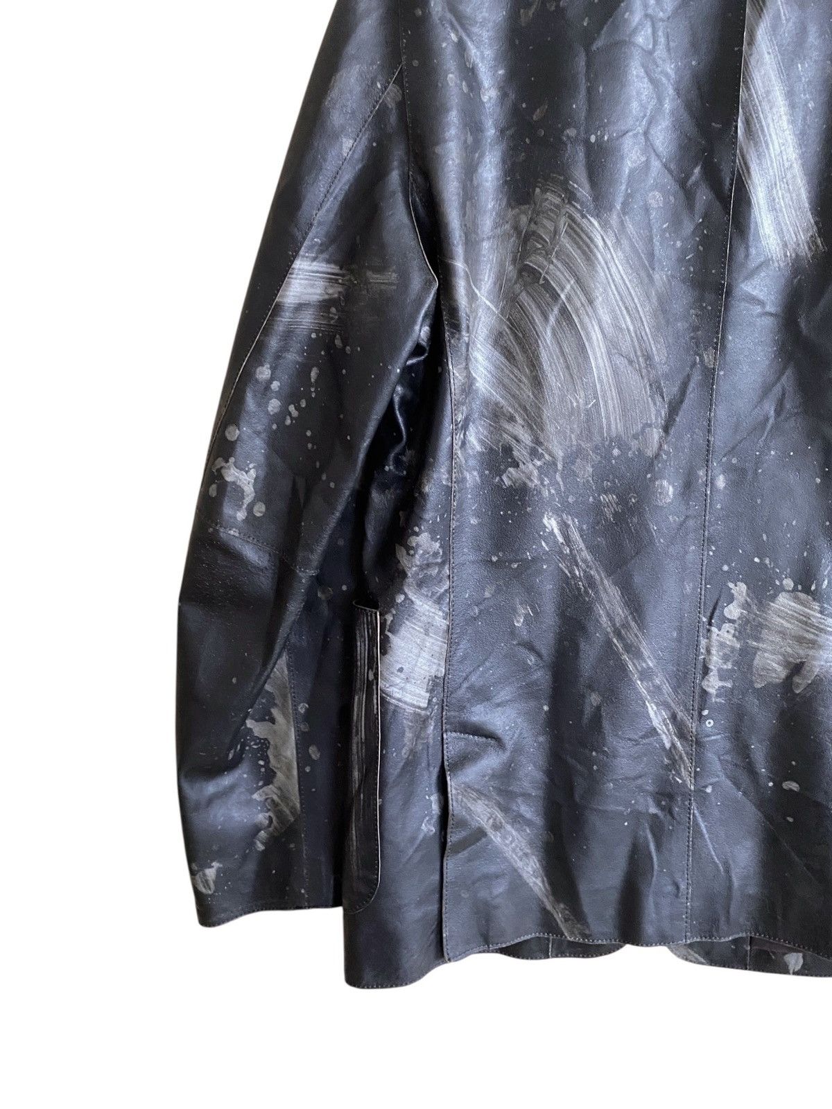Japanese Brand Vintage Brand Men’s Melrose Painting Leather Jacket 1990s Size US L / EU 52-54 / 3 - 8 Thumbnail